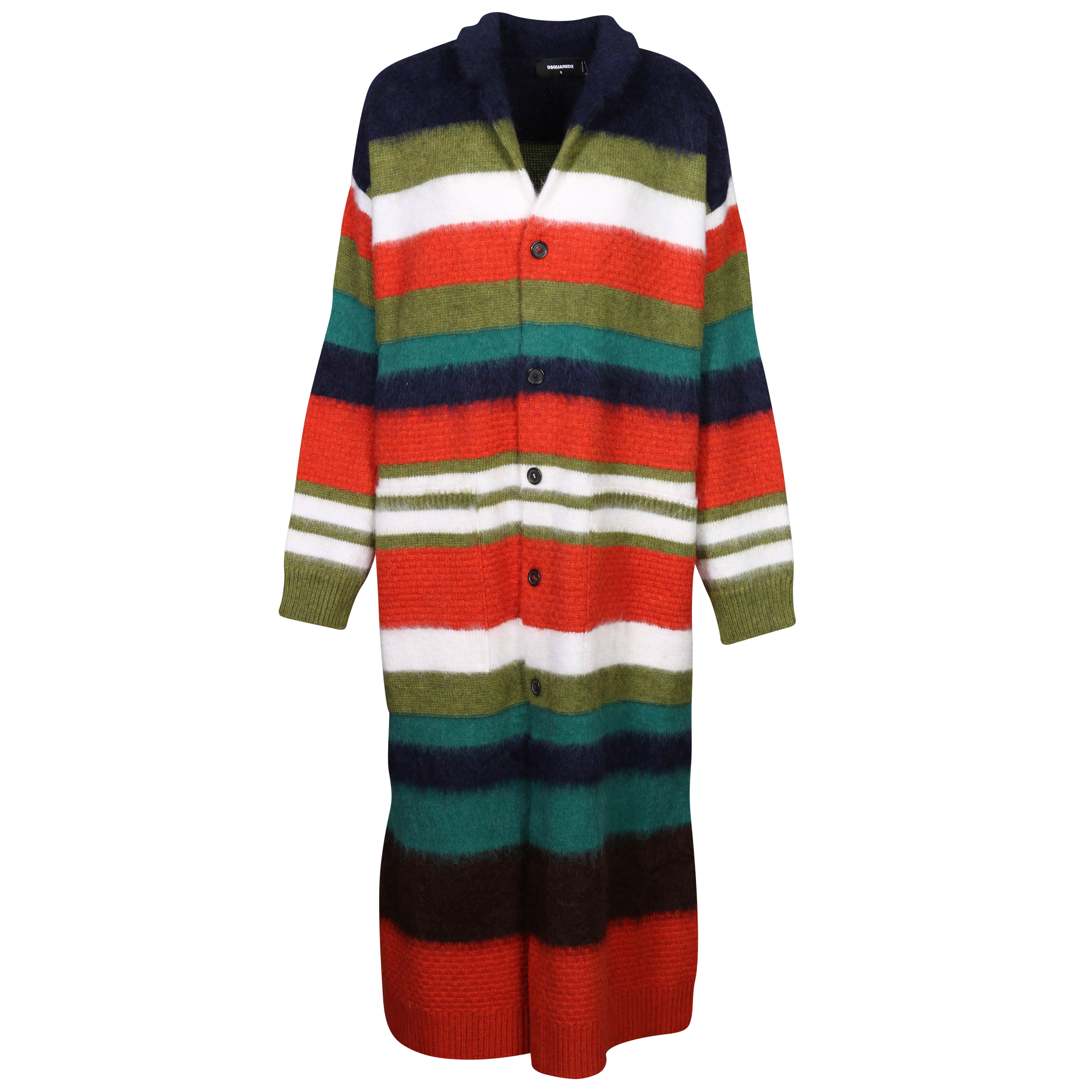 Dsquared2 Knit Coat in Multicolor