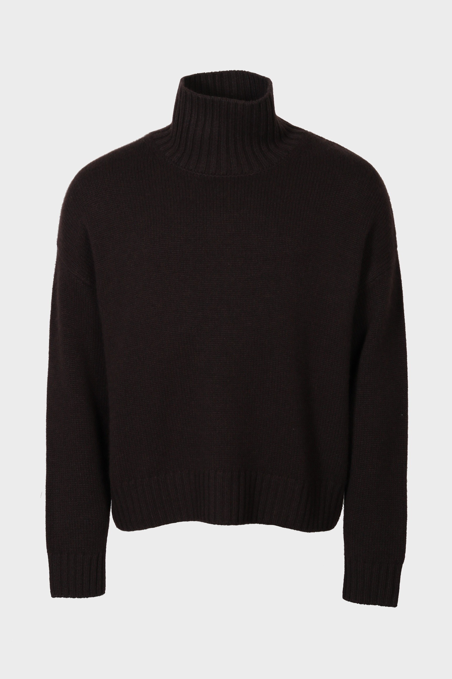 LISA YANG Olai Turtle Neck Sweater in Dark Oak