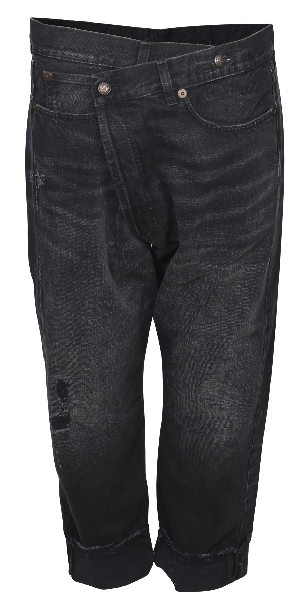 R13 Cross Over Jeans Washed Black