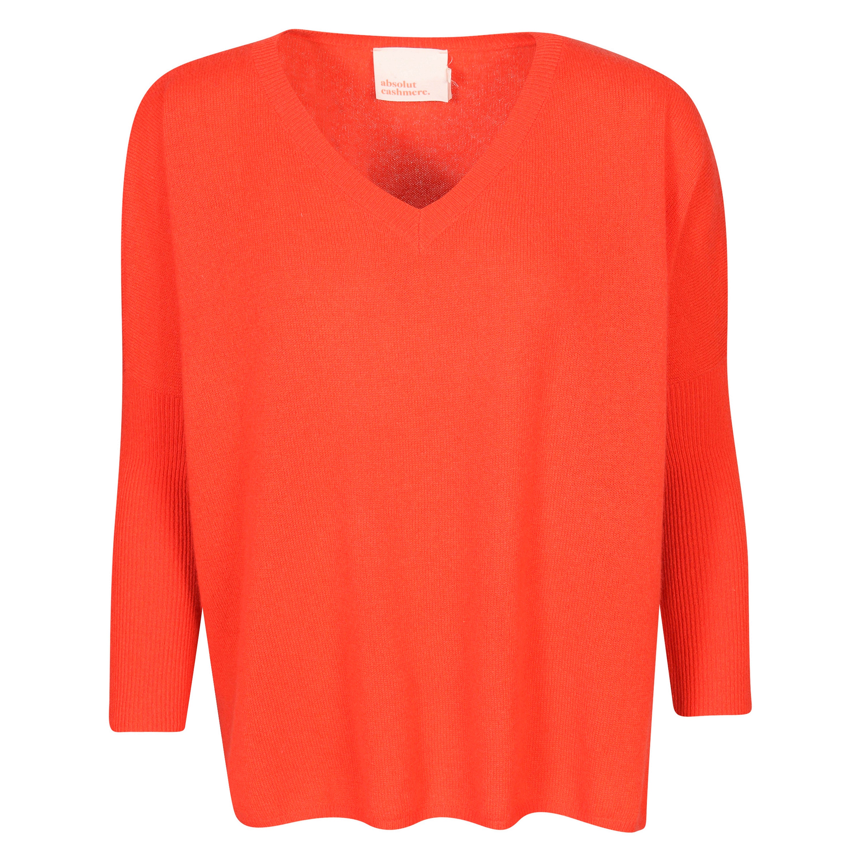 Absolut Cashmere Poncho Sweater in Orange