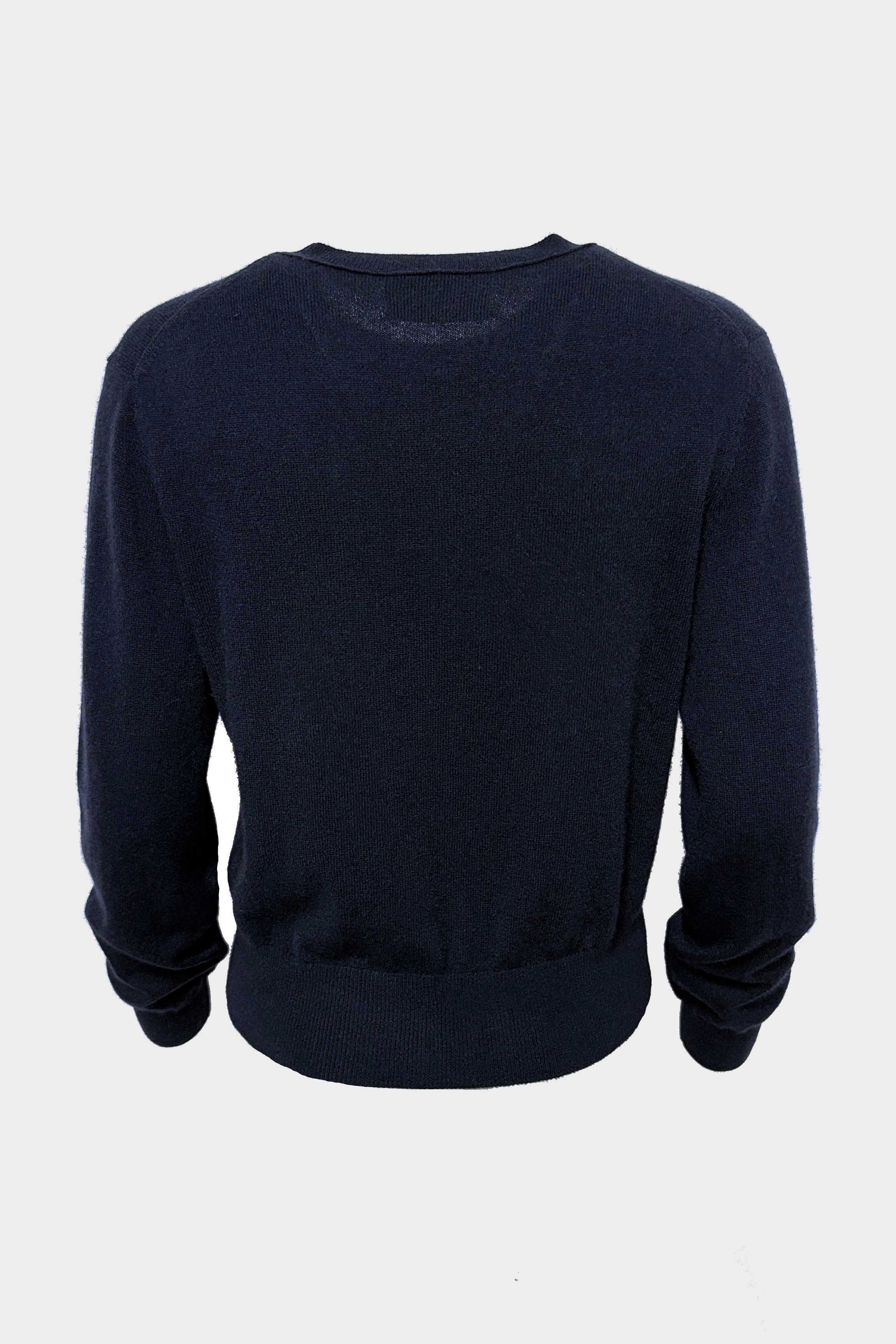 LISA YANG Greer Cashmere Sweater in Dark Navy