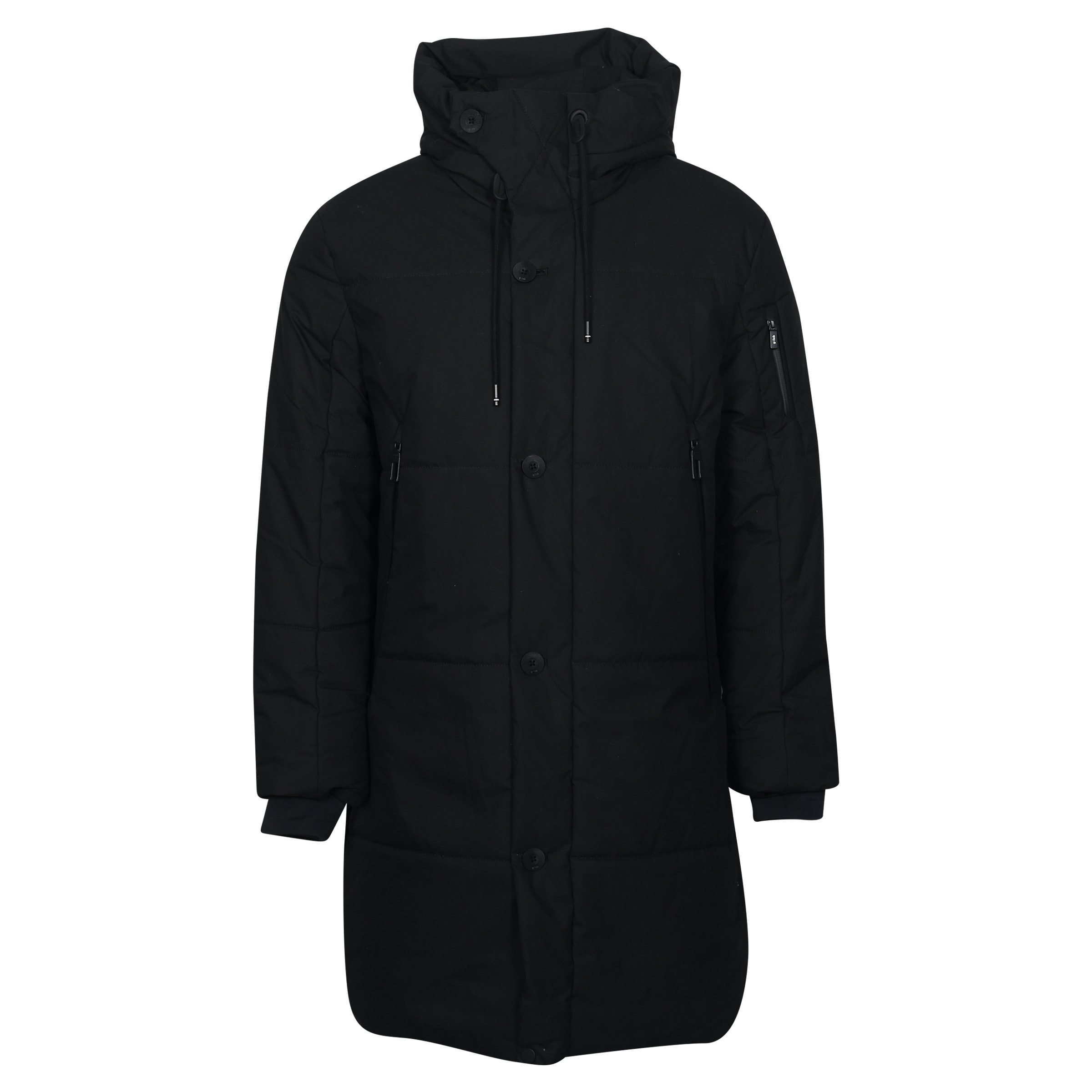 g-lab Hooded Padded Coat Peak in Black