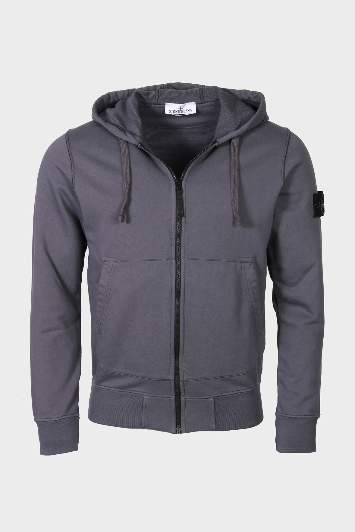 STONE ISLAND Zip-Hoodie in Grey