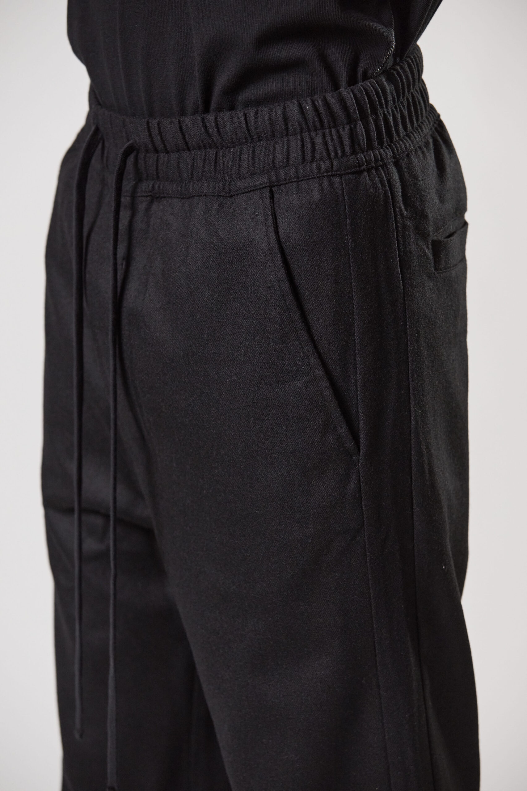 THOM KROM Wool Stretch Pant in Black XXL