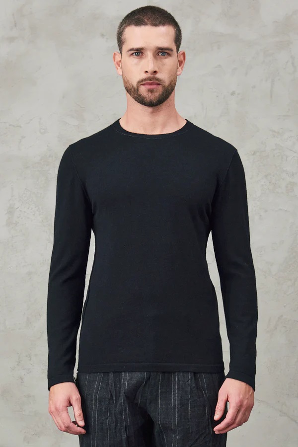 TRANSIT UOMO Knit Pullover in Black