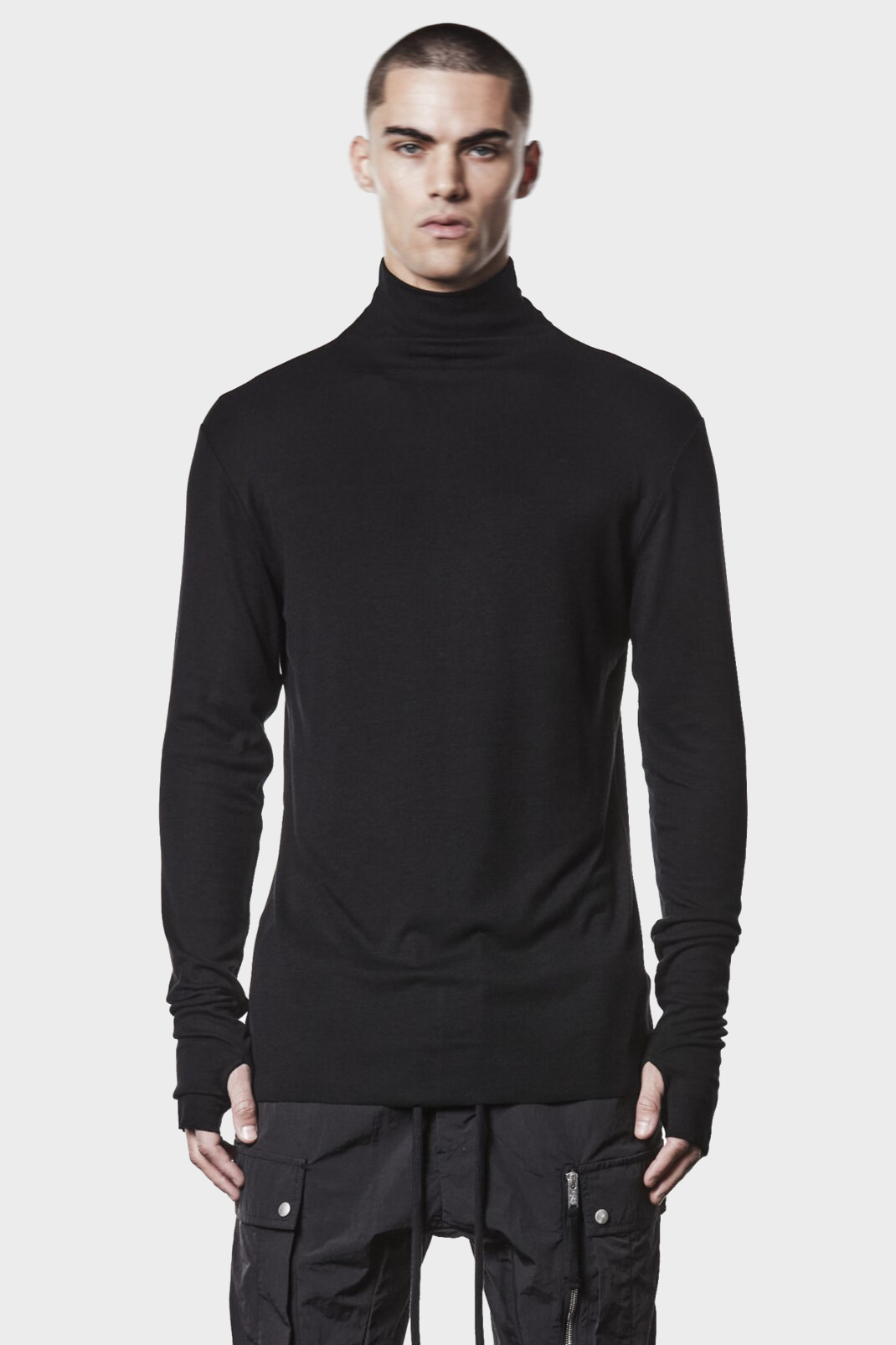 THOM KROM Turtleneck Longsleeve in Black