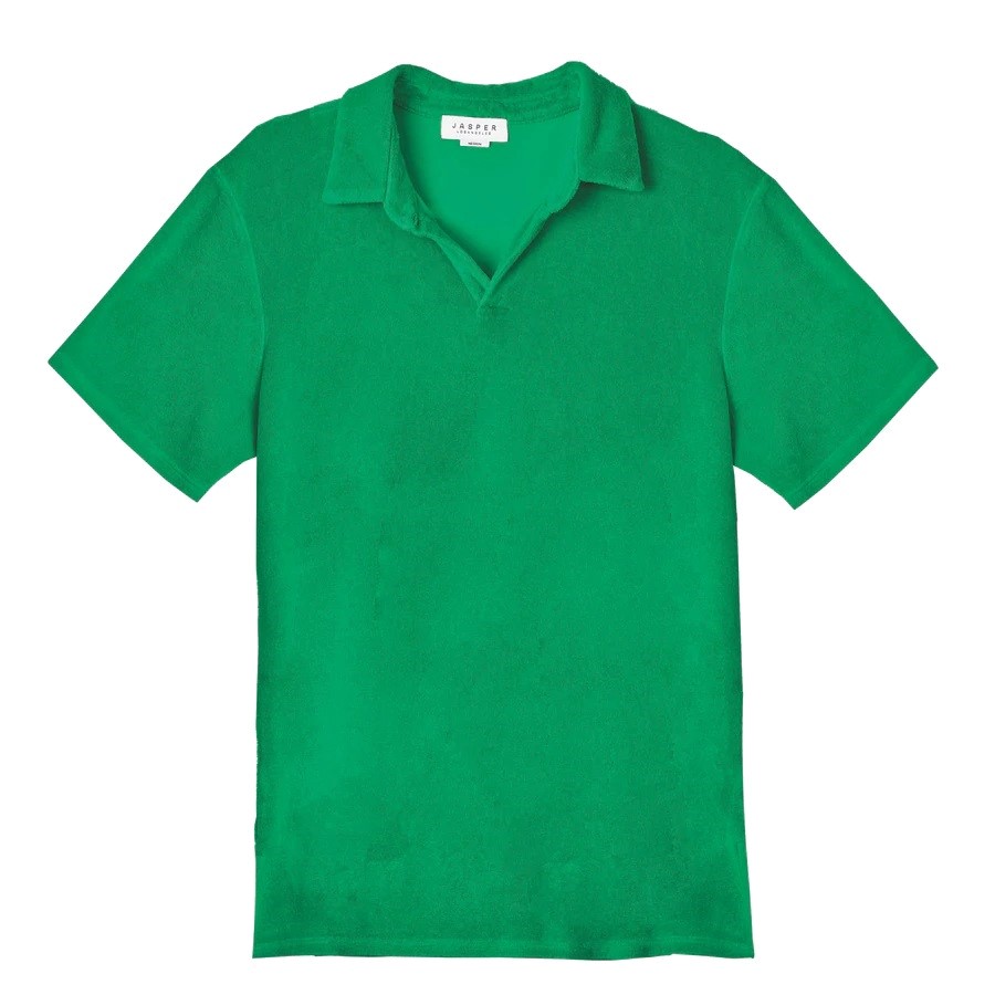 Jasper Los Angeles Terry Polo Fairfax in Clover/Green