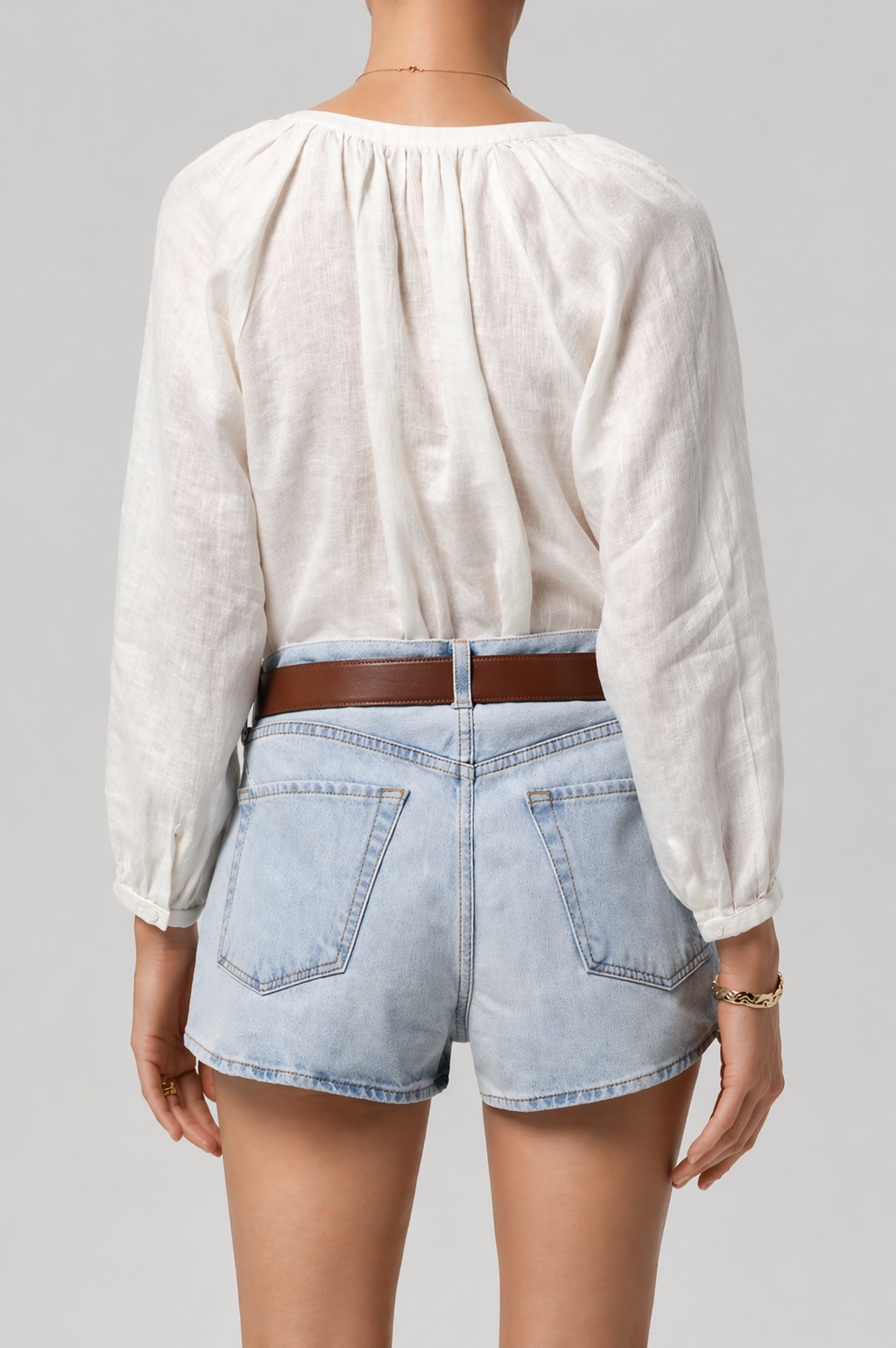 CITIZENS OF HUMANITY Paro Linen Blouse in Vanilla