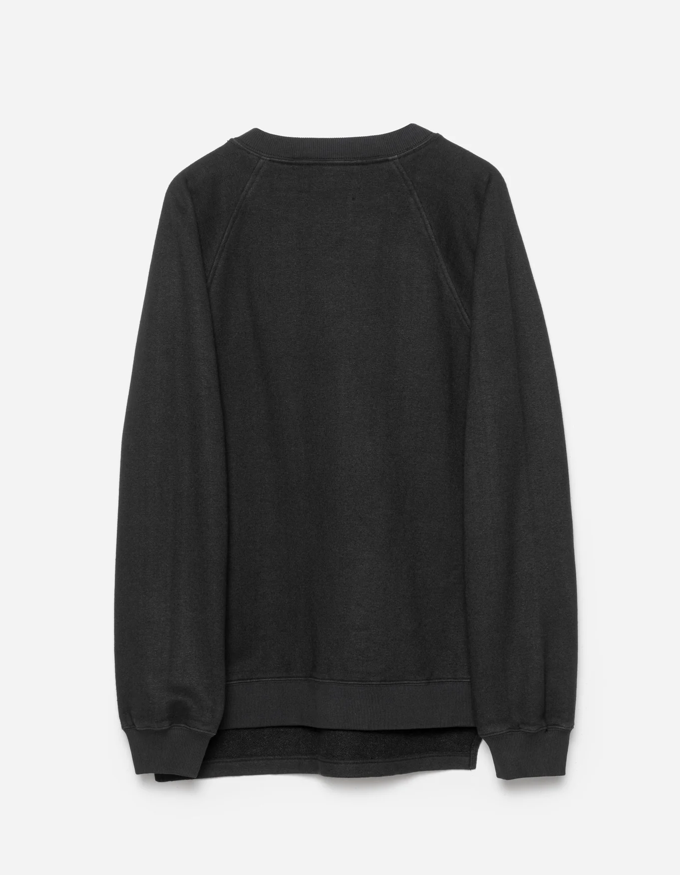 MAHARISHI 6002 Asym Monk Organic Hemp Sweatshirt in Black XXL