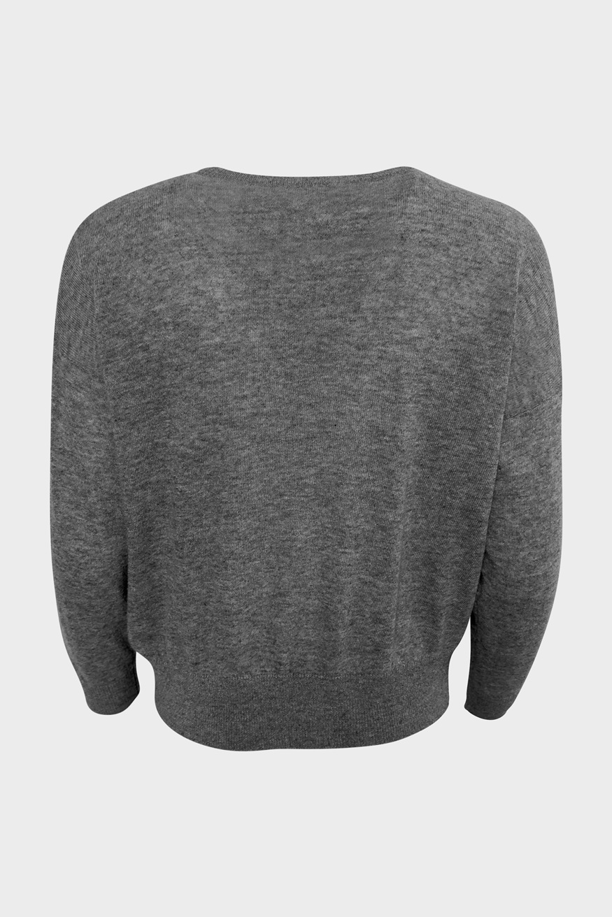 WARM ME Cashmere Pullover Joelle in Dark Grey