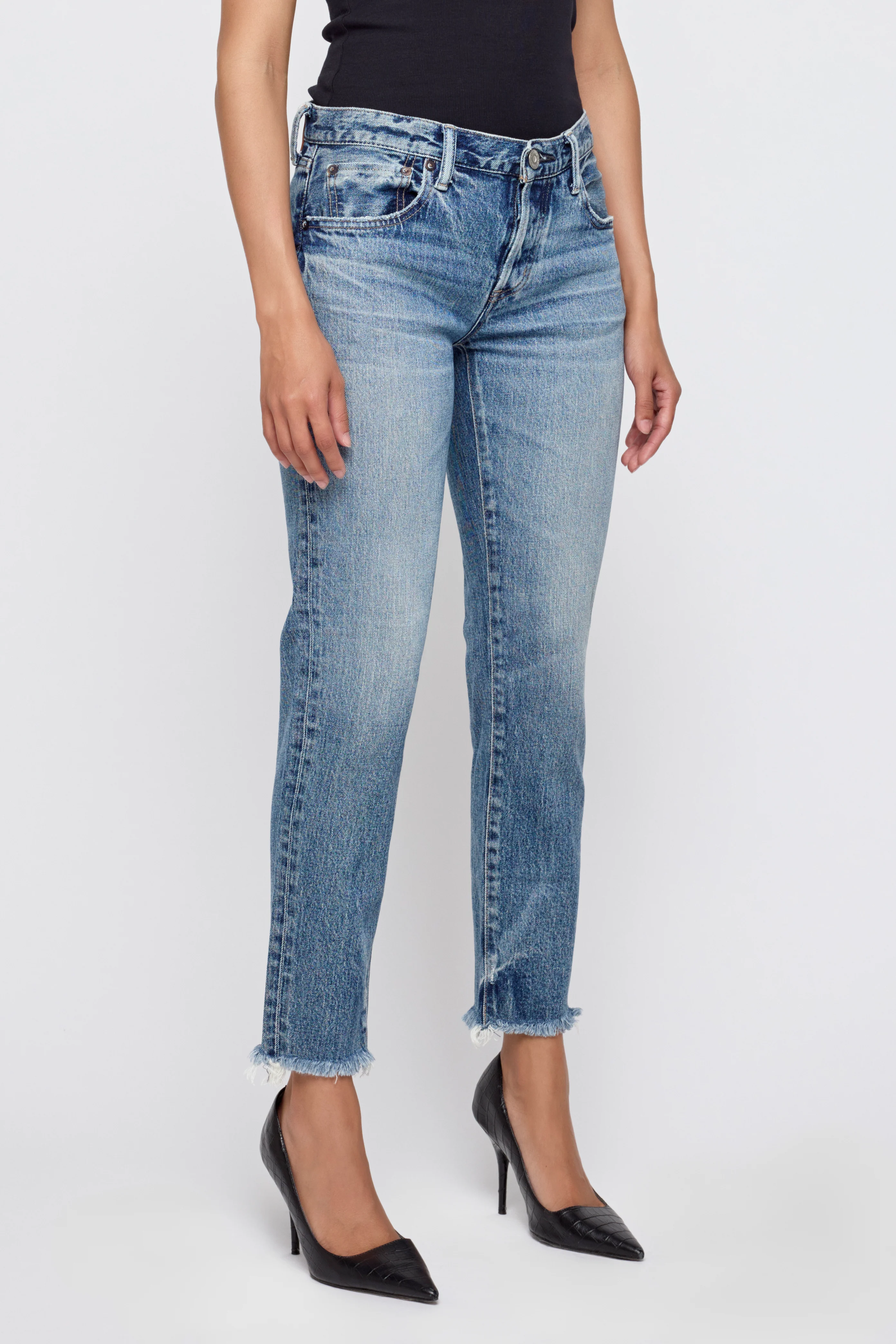 MOUSSY VINTAGE Jeans Tapered in Riverside Wash