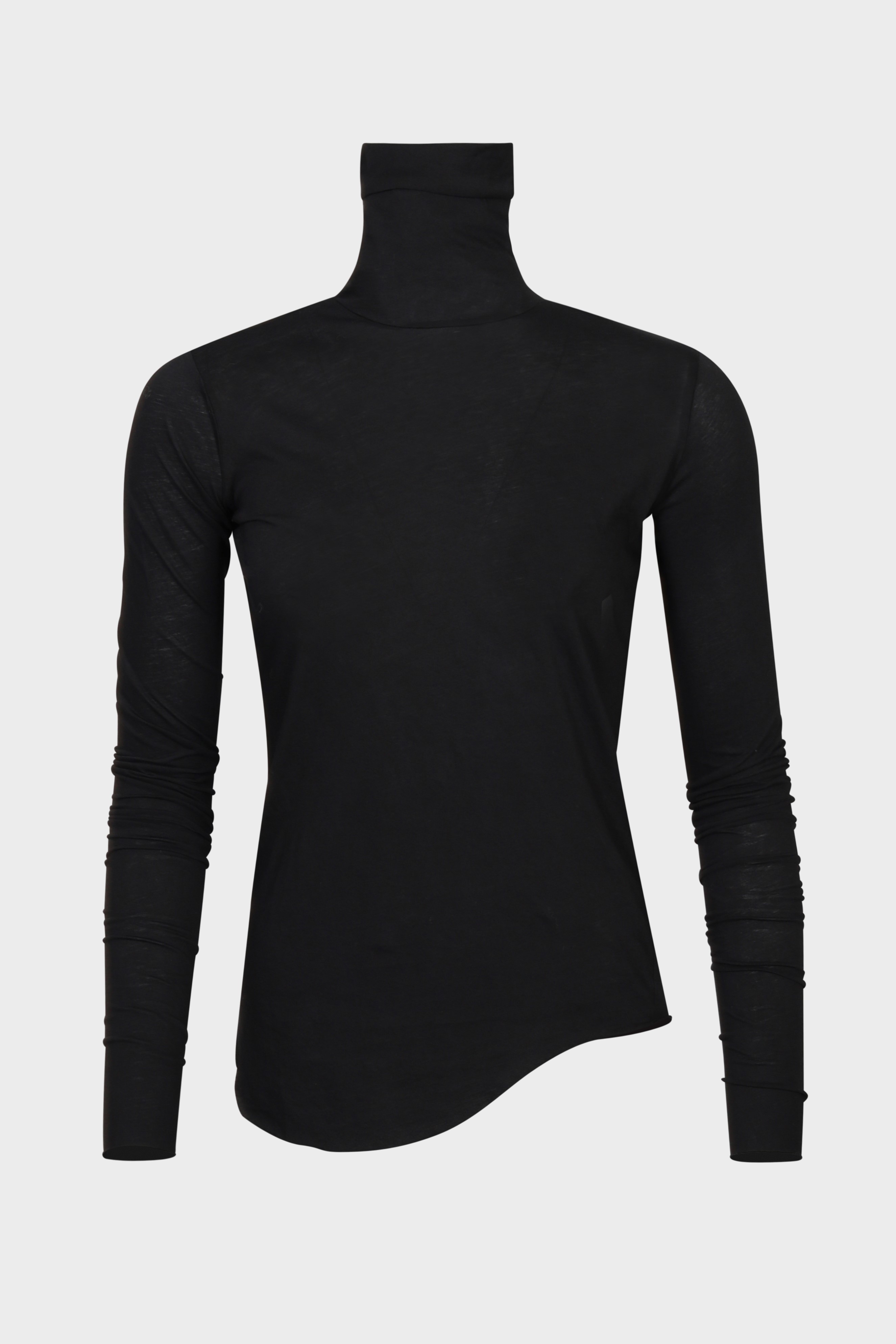 ALL III Molly Light Cotton Turtleneck in Black ALL III Molly Light Cotton Turtleneck in Black L