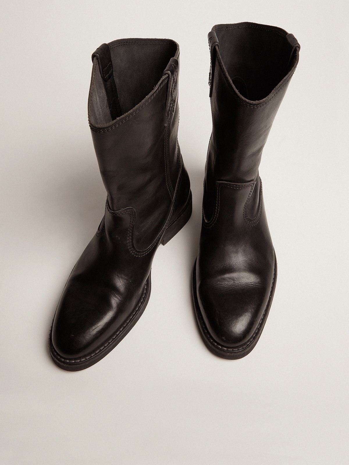 Golden goose biker boots shop