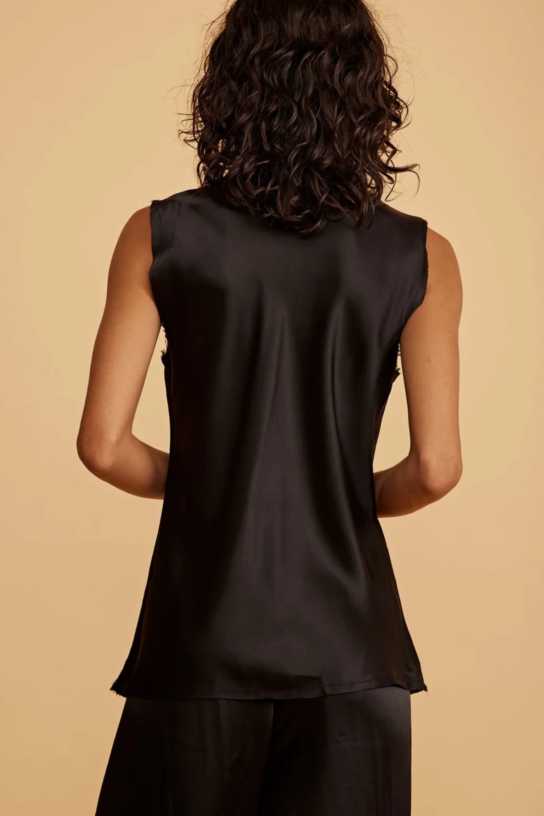 ALL III Carine Silk Top in Black ALL III Carine Silk Top in Black