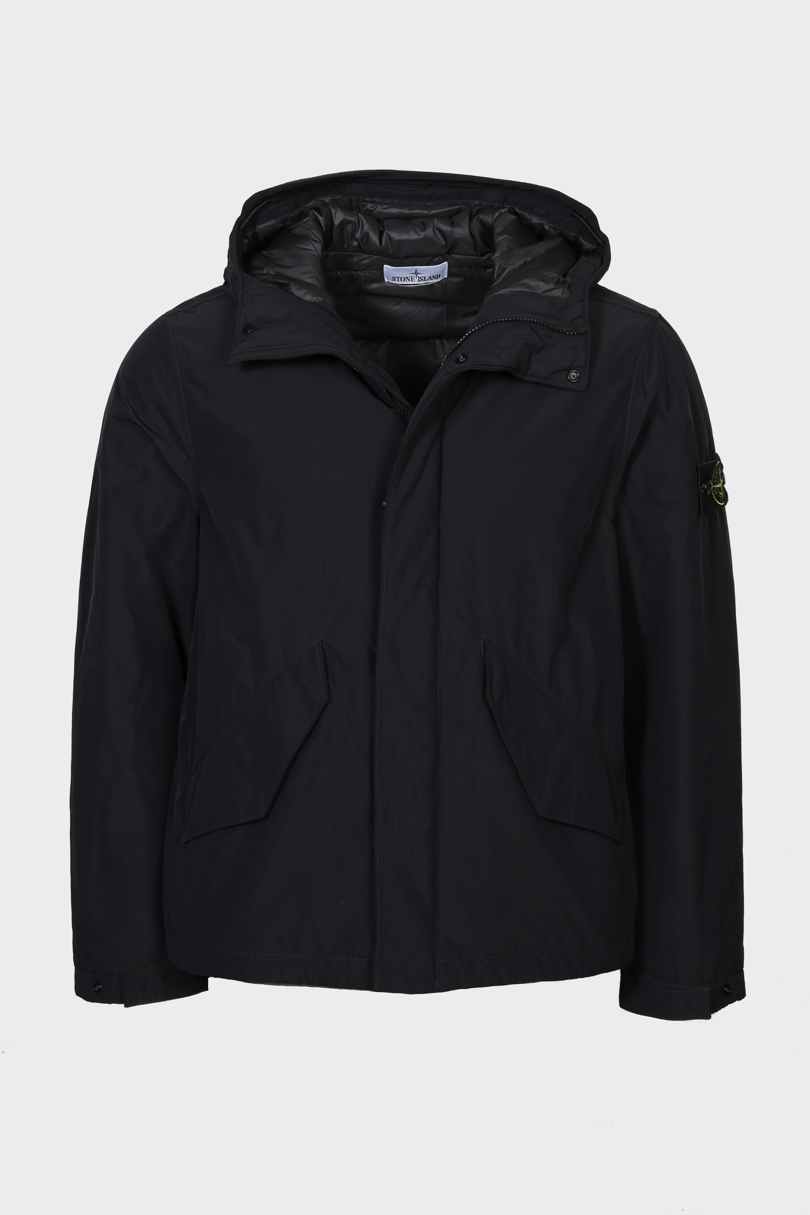 STONE ISLAND Micro Reps Hooded Jacket in Black