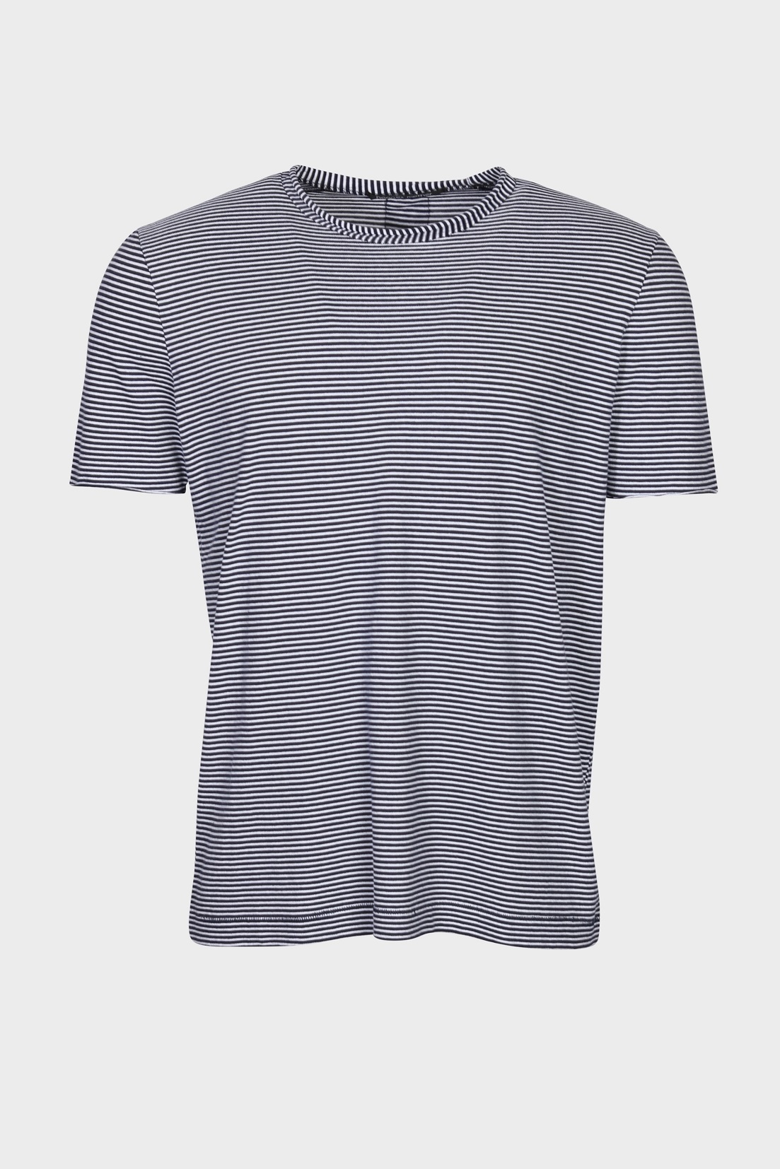 HANNES ROETHER T-Shirt in Navy/White Stripes M