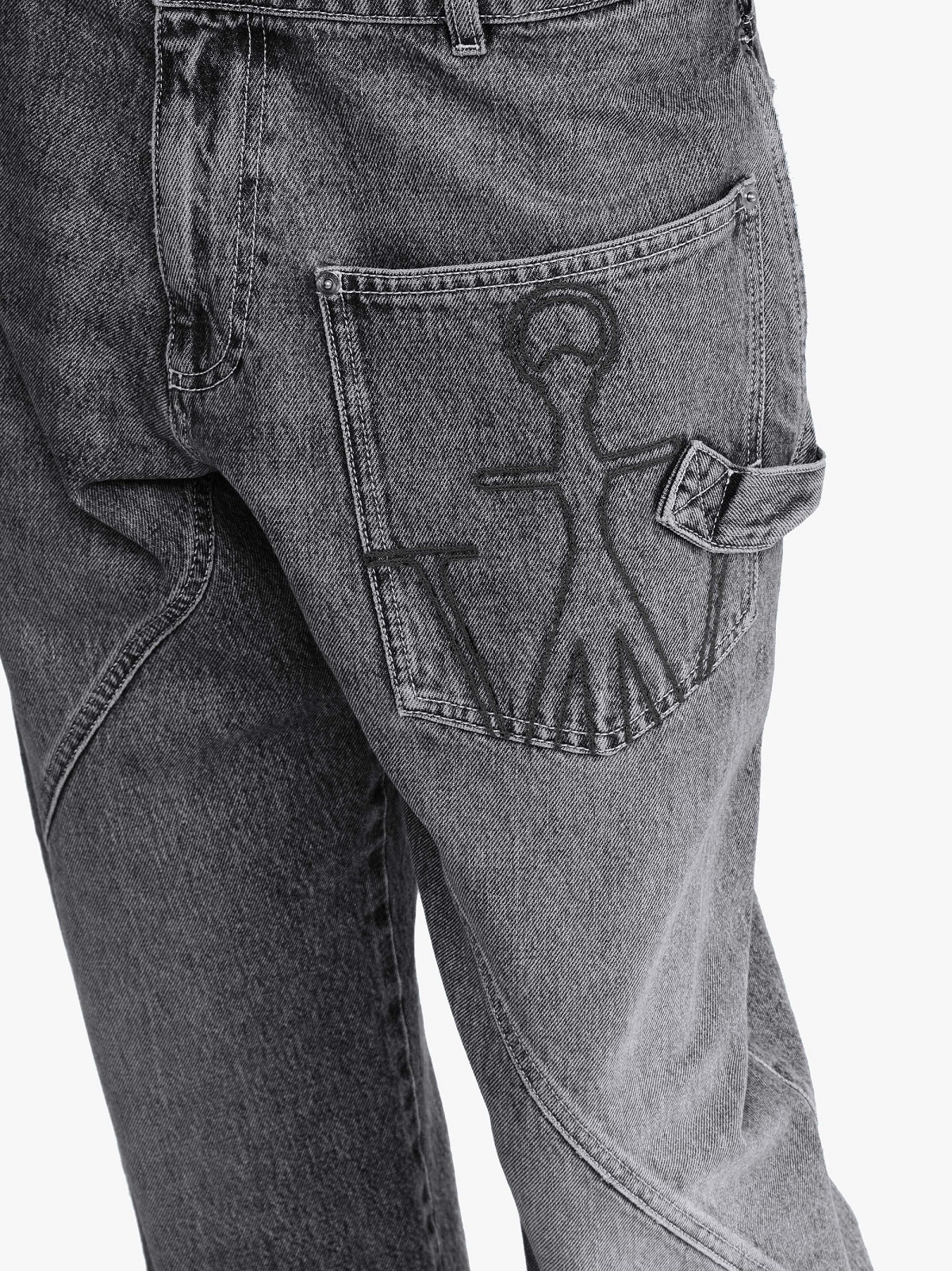 JW ANDERSON Twisted Workwear Jeans in Grey