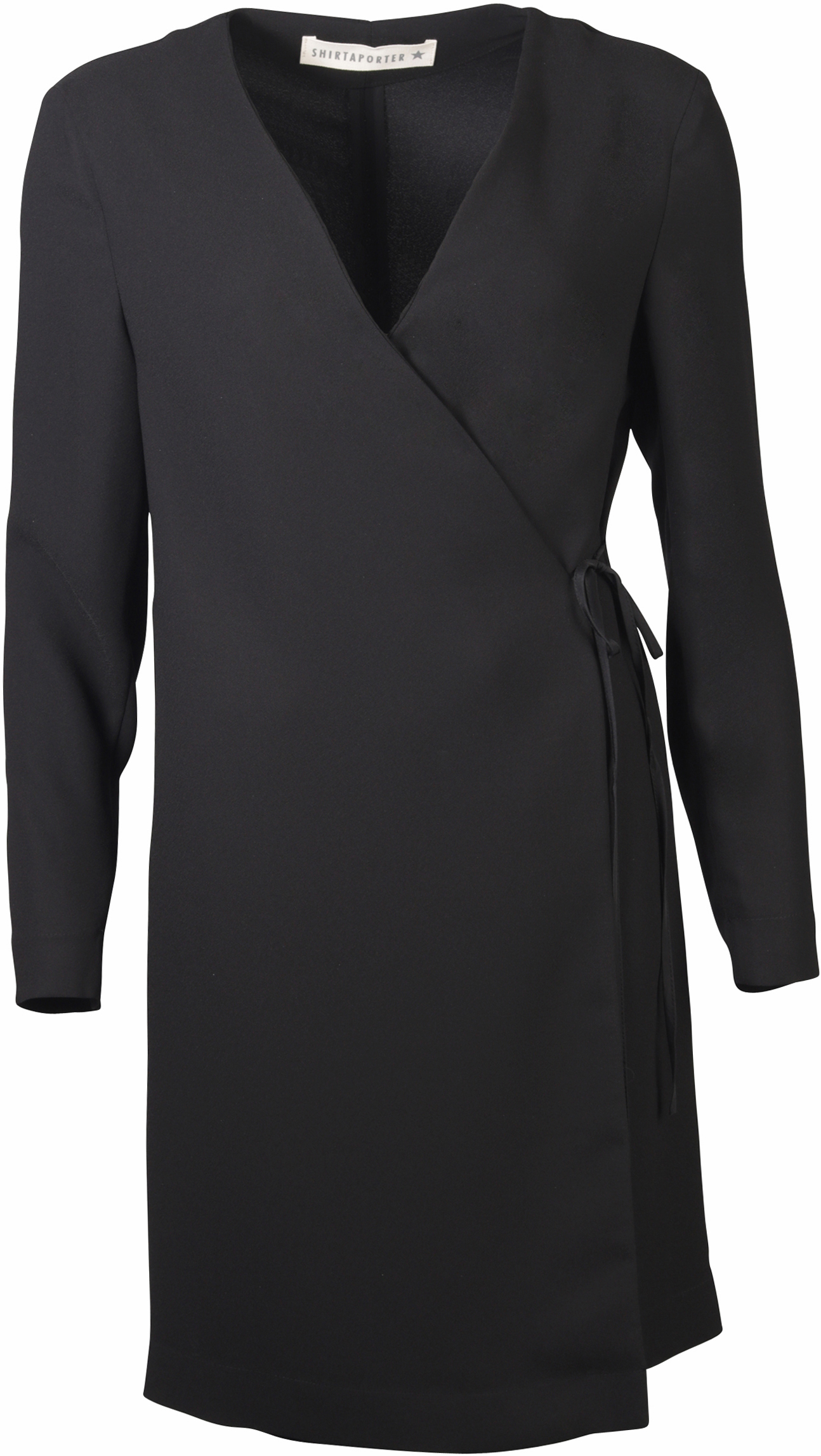 Shirtaporter Wickel Kleid schwarz