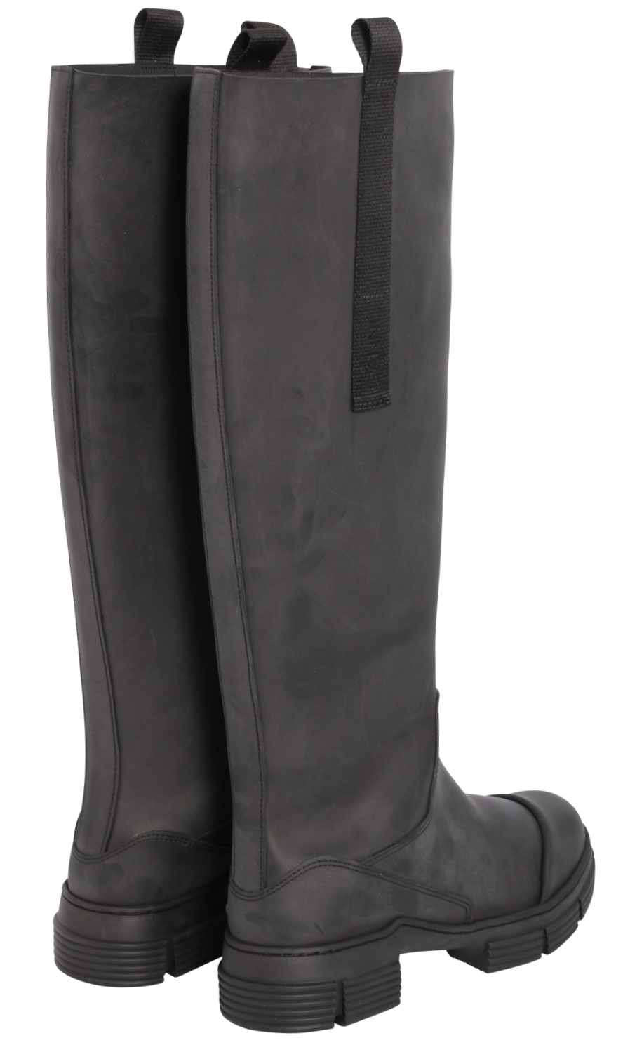 Ganni Recycled Rubber Country Boot Black