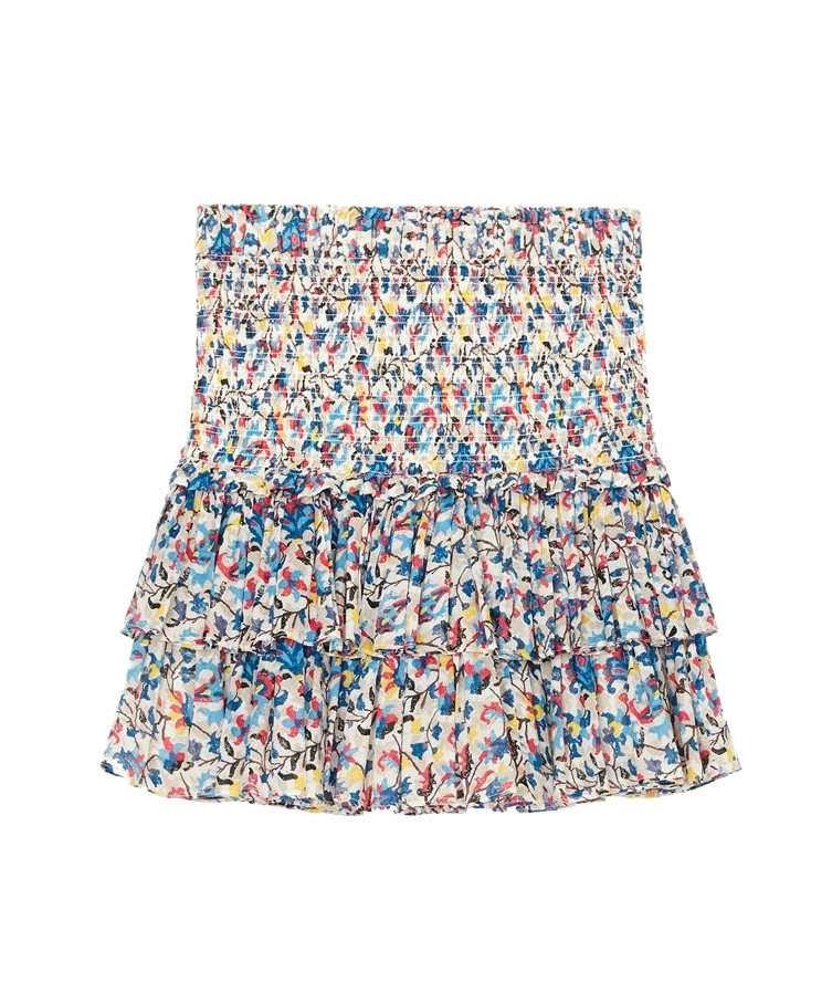 ISABEL MARANT ÉTOILE Naomi Skirt in White/Blue