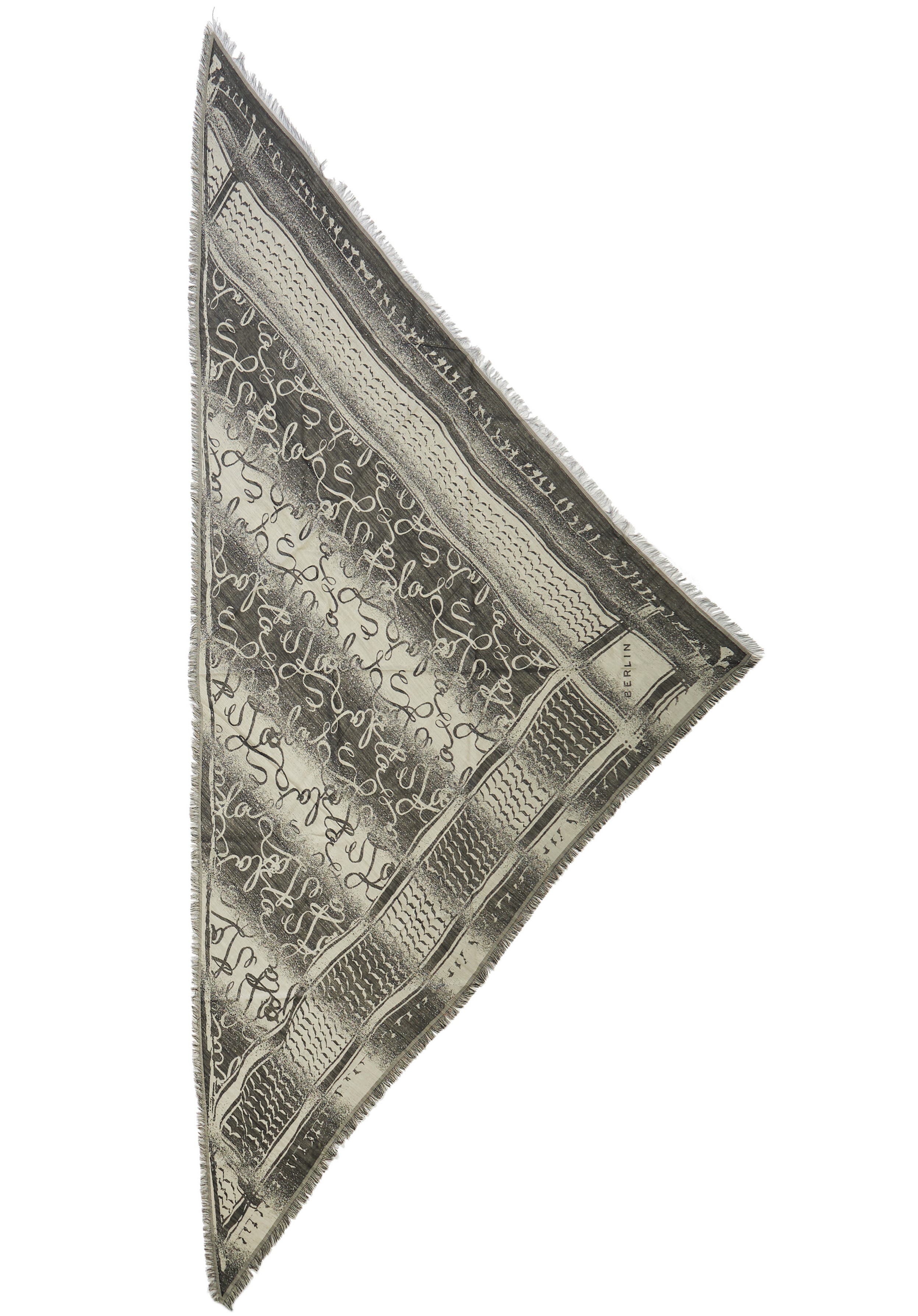 Lala Berlin Triangle Scarf Amalin Black/White