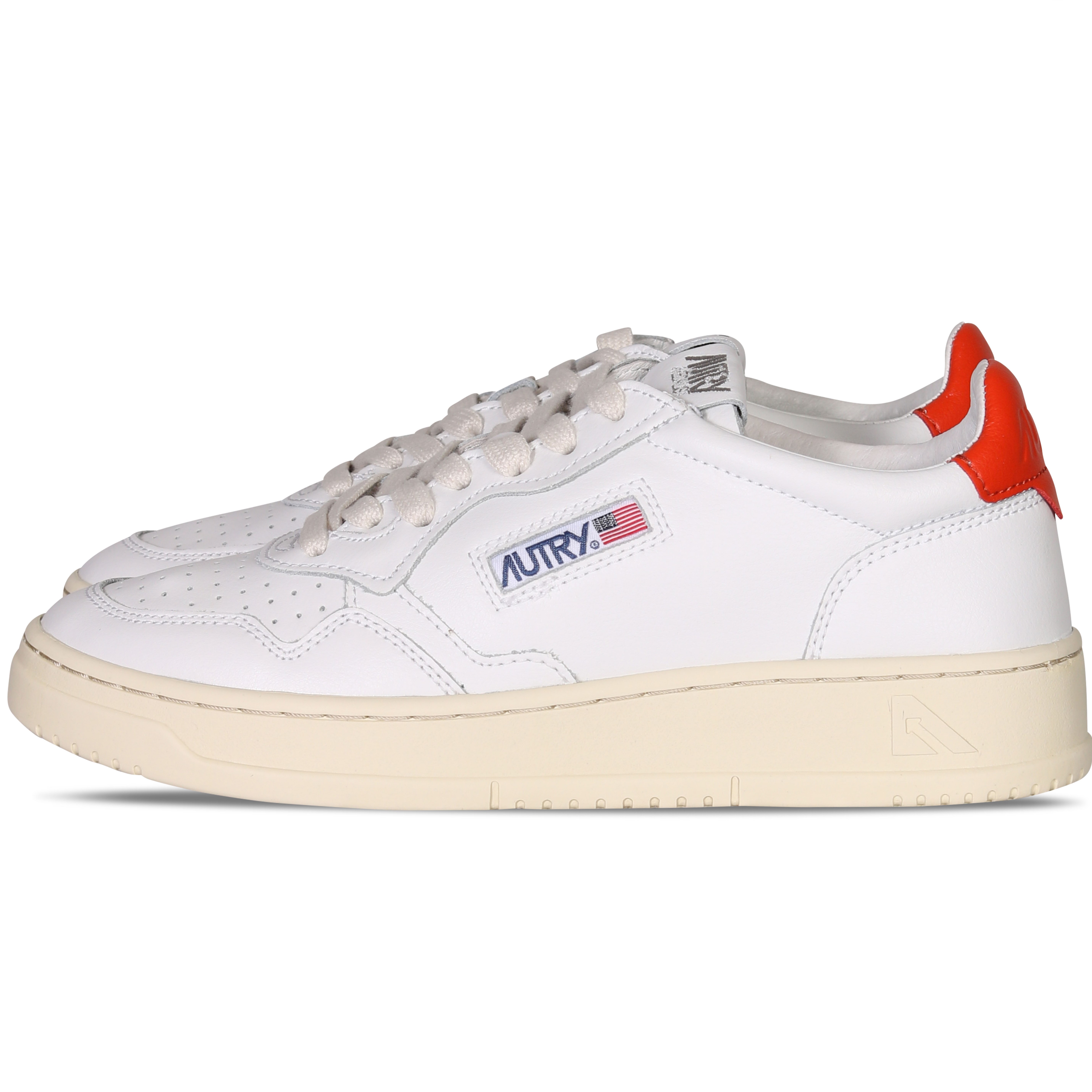 Autry Action Shoes Low Sneaker White/Orange