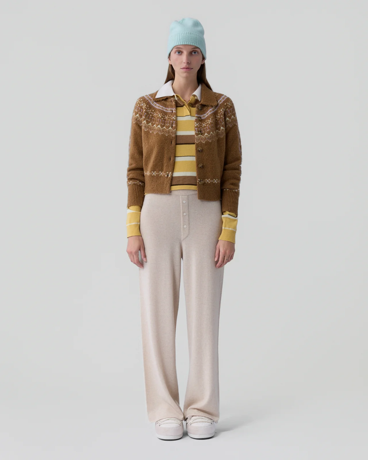 GUEST IN RESIDENCE Cloud Chalet Knit Sweater in Almond