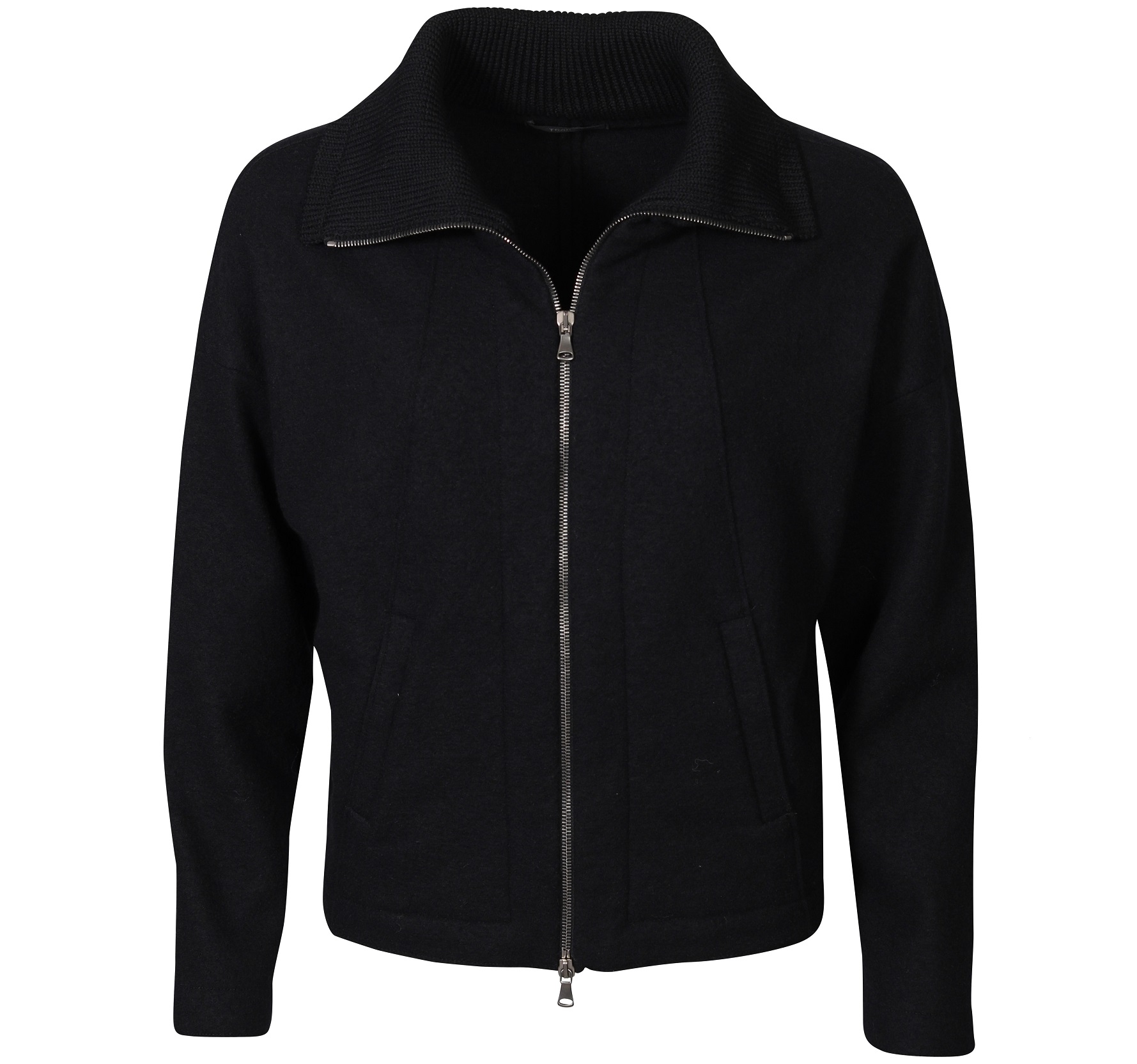 TRANSIT PAR SUCH Knit Jacket in Black TRANSIT PAR SUCH Knit Jacket in Black