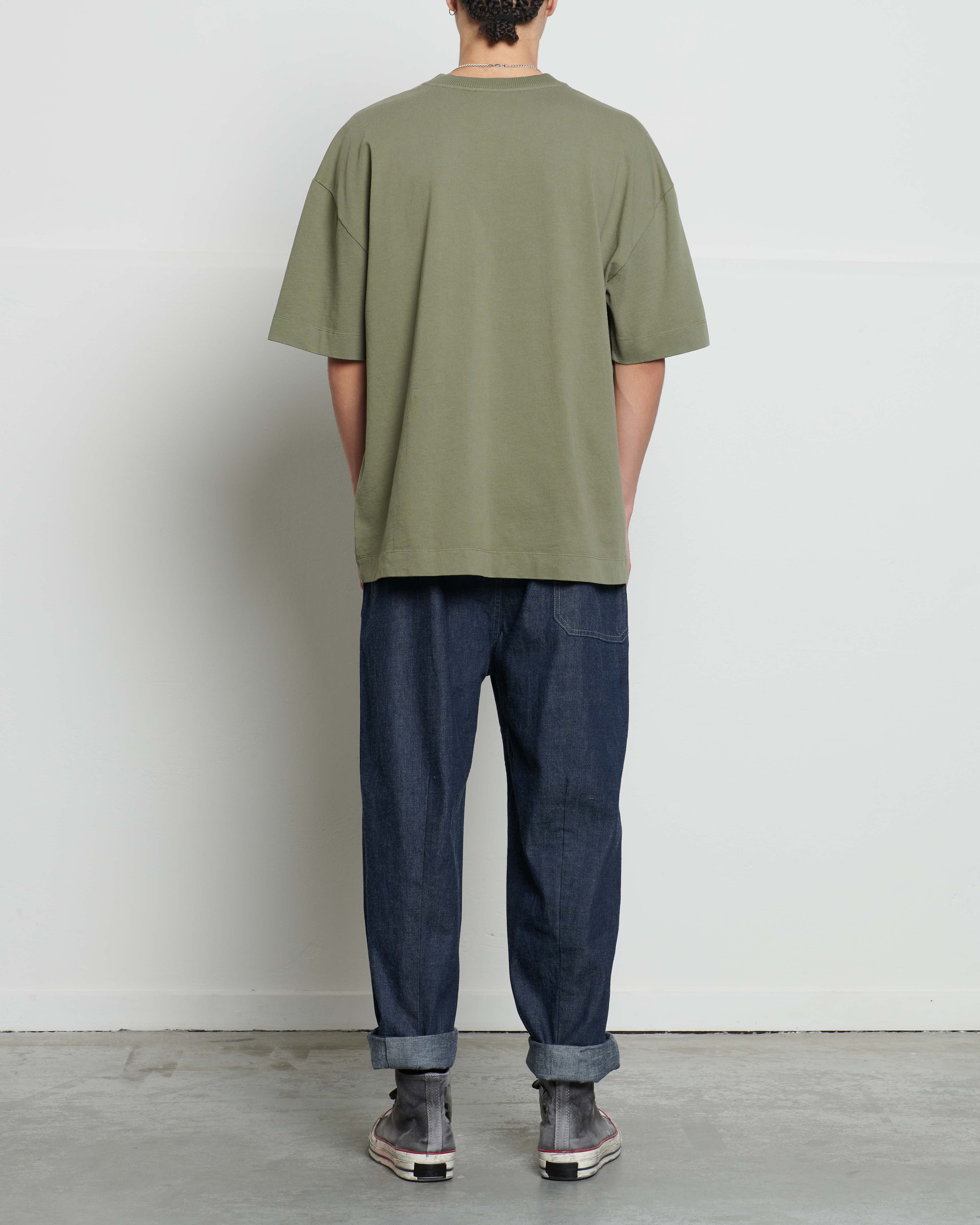 APPLIED ART FORMS Oversize T-Shirt in Dust Green XL