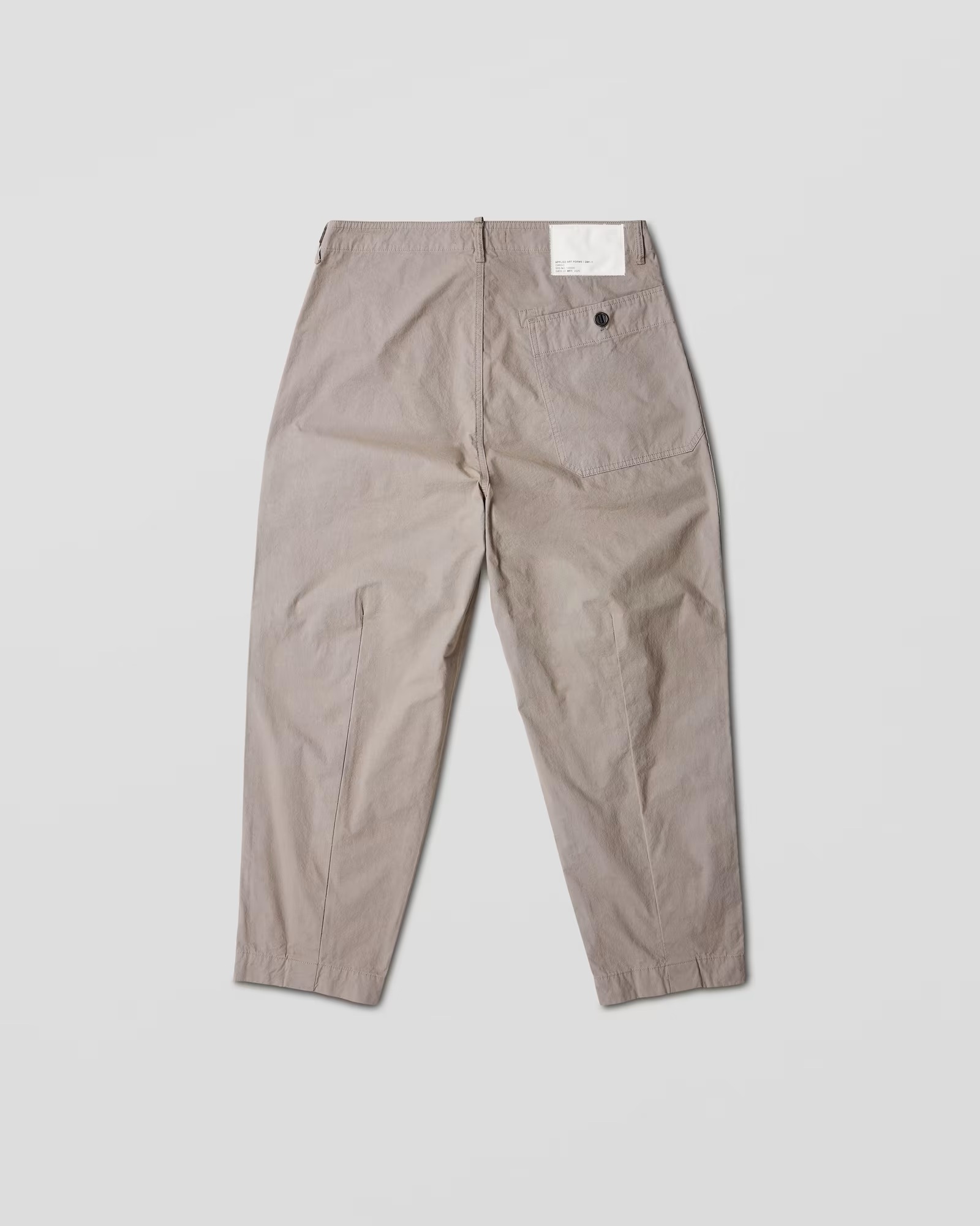 APPLIED ART FORMS Japanese Cargo Pant in Light Charcoal