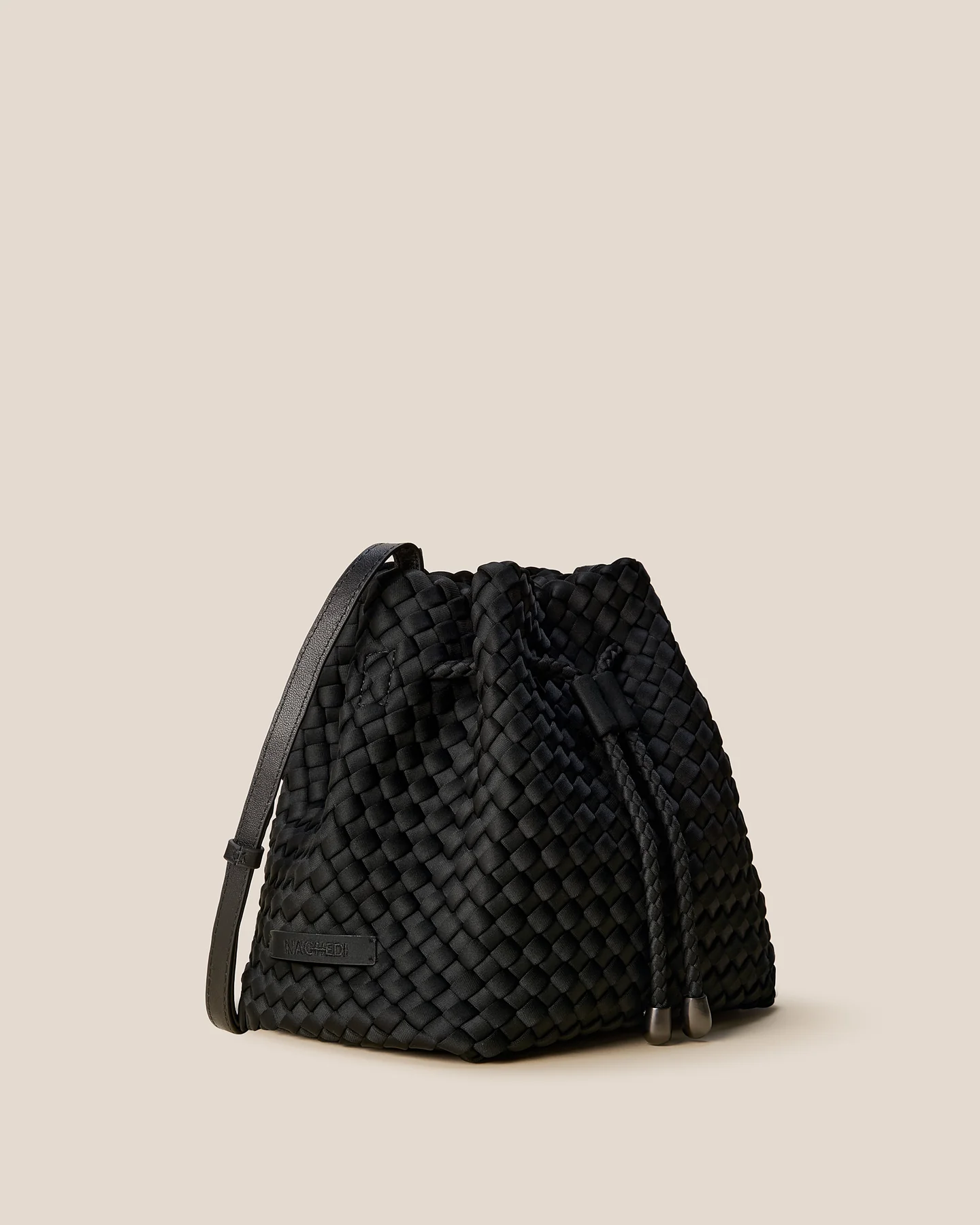 NAGHEDI Gramercy Bucket Bag Medium in Black
