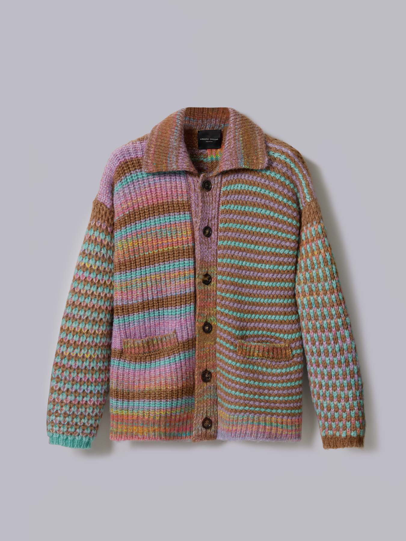 ROBERTO COLLINA Knit Cardigan Multicolor