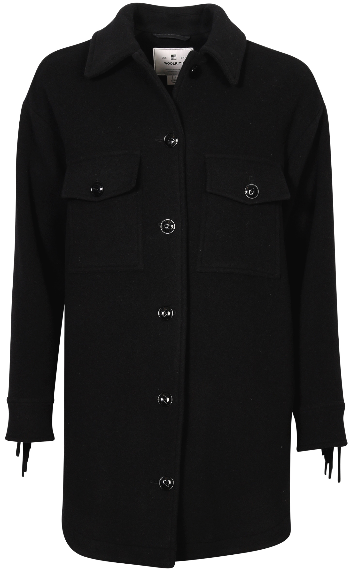 Woolrich Fringes Alaskan Overshirt Black