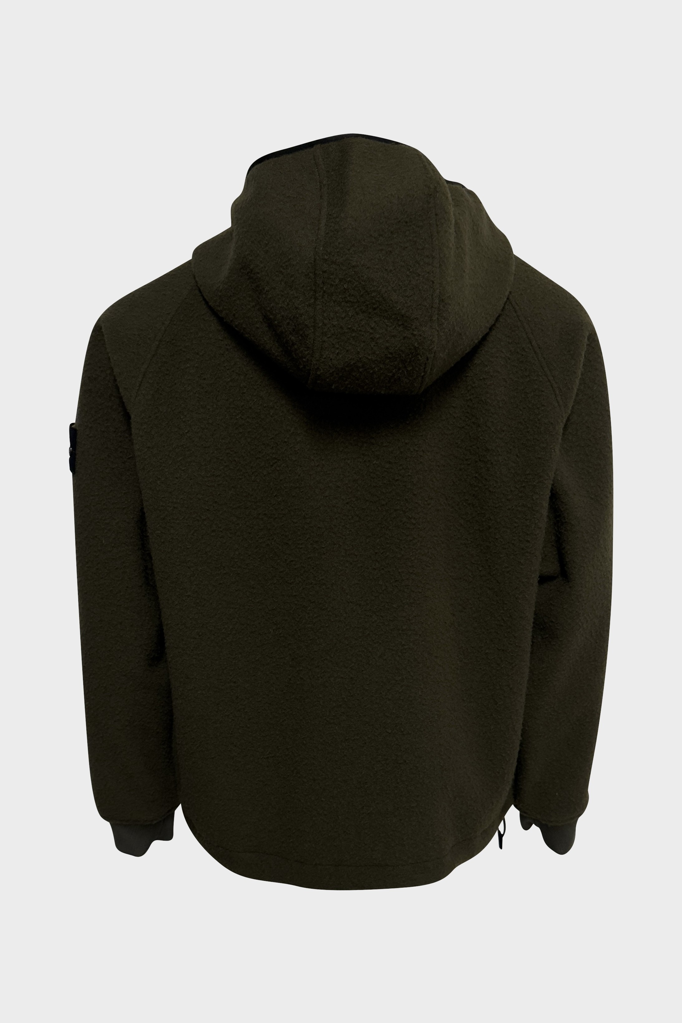 STONE ISLAND Panno Ratinato Wool Jacket in Olive STONE ISLAND Panno Ratinato Wool Jacket in Olive