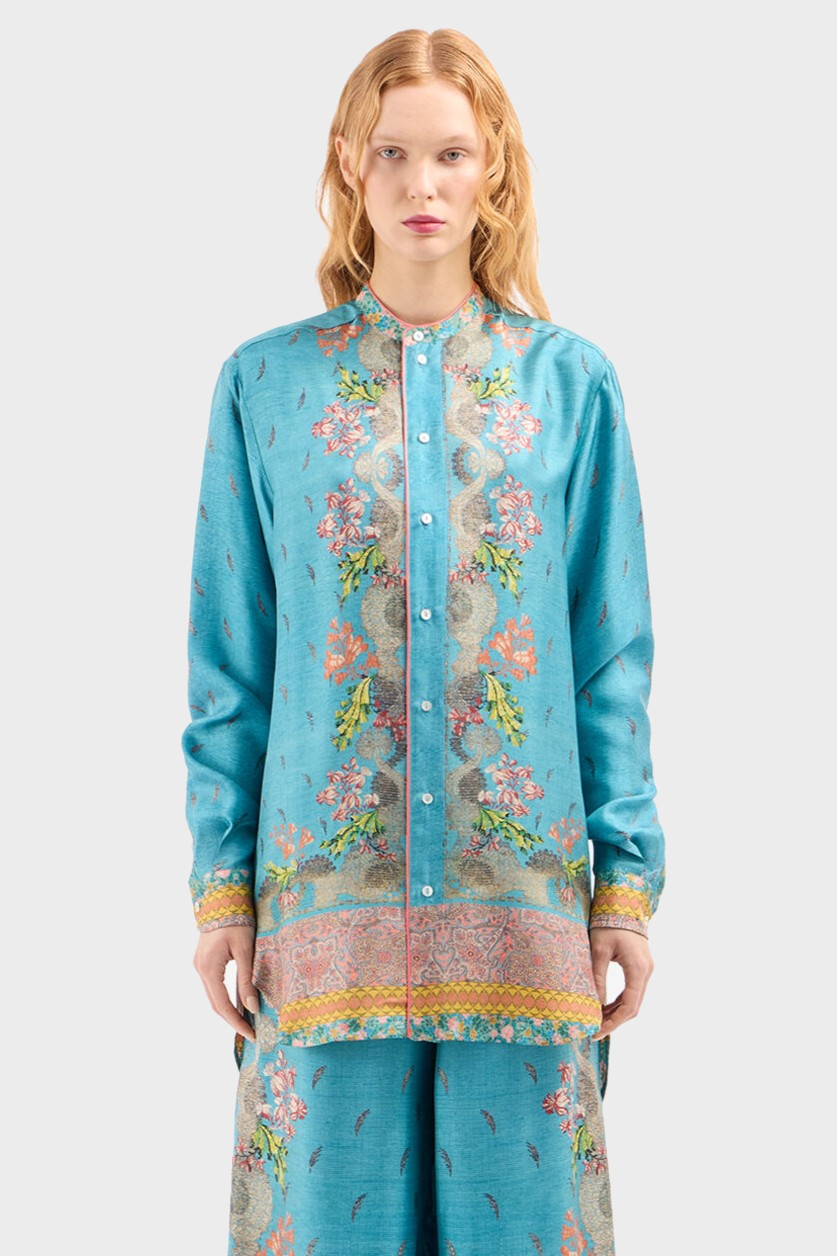 PIERRE-LOUIS MASCIA Long Silk Shirt