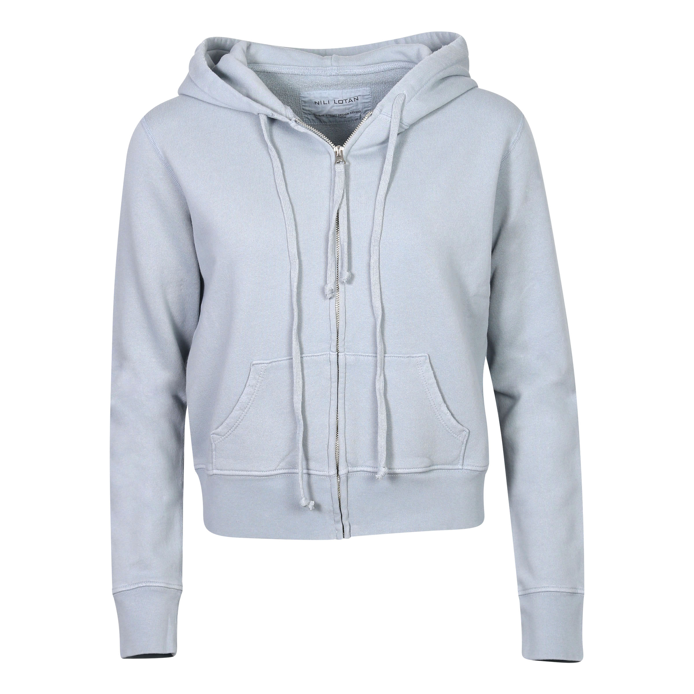 Nili Lotan Zip Hoodie Callie Slate Blue