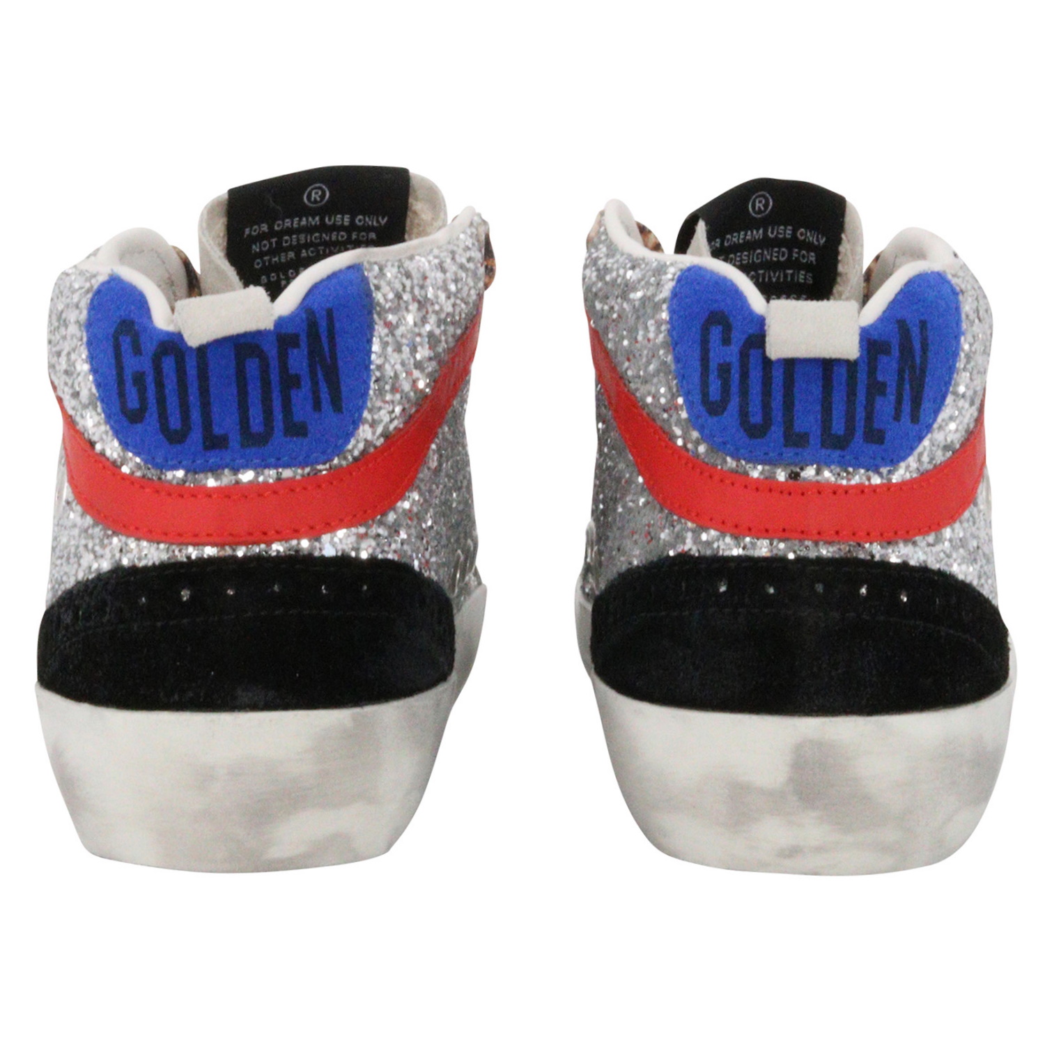 Golden Goose Sneaker Midstar Silver Glitter/Leo Laces