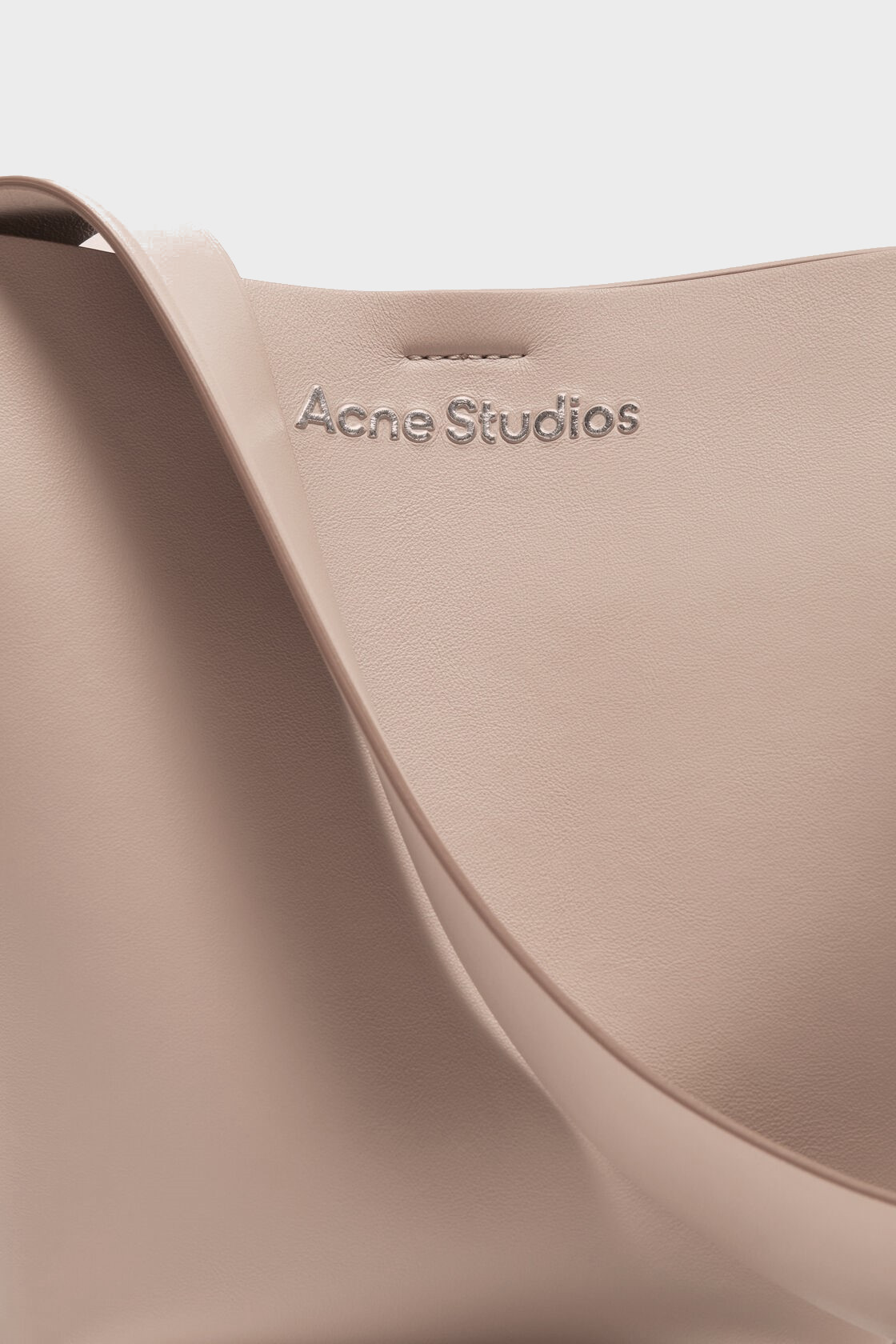 ACNE STUDIOS Musubi Mini R Shoulder Bag in Taupe Beige