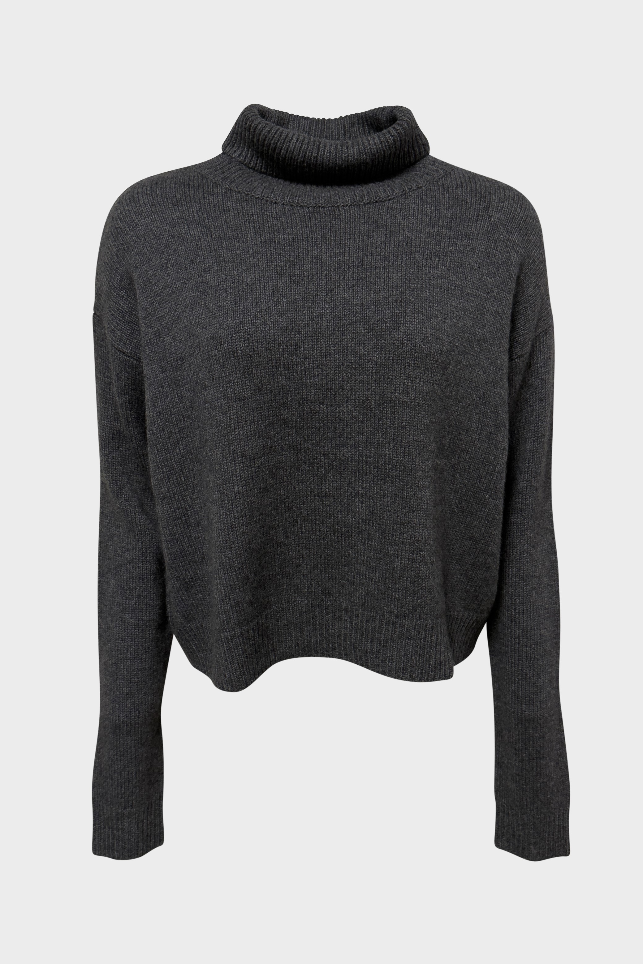 FLONA Cashmere Turtleneck Sweater Grey