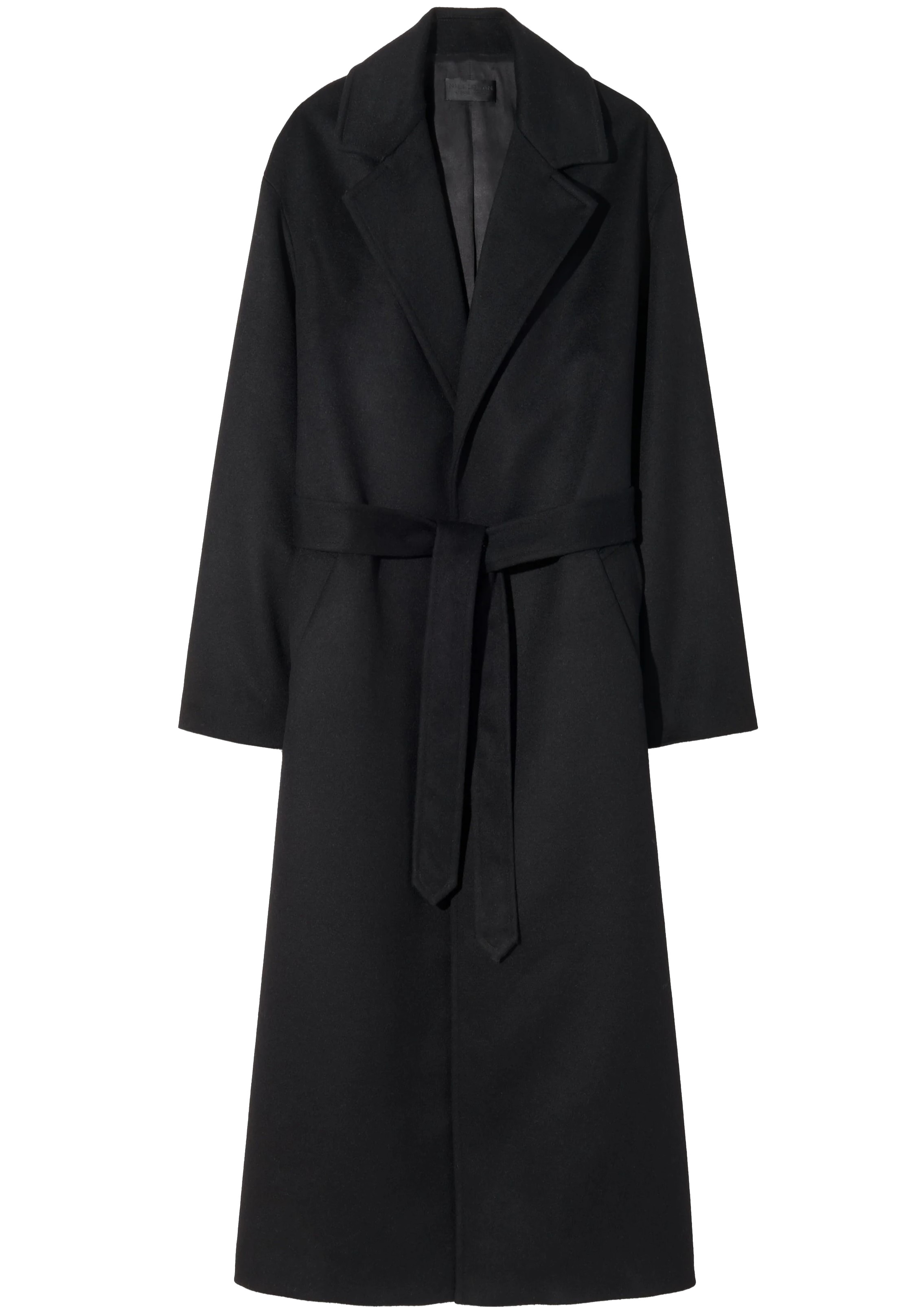 NILI LOTAN Fabien Wrap Coat in Black