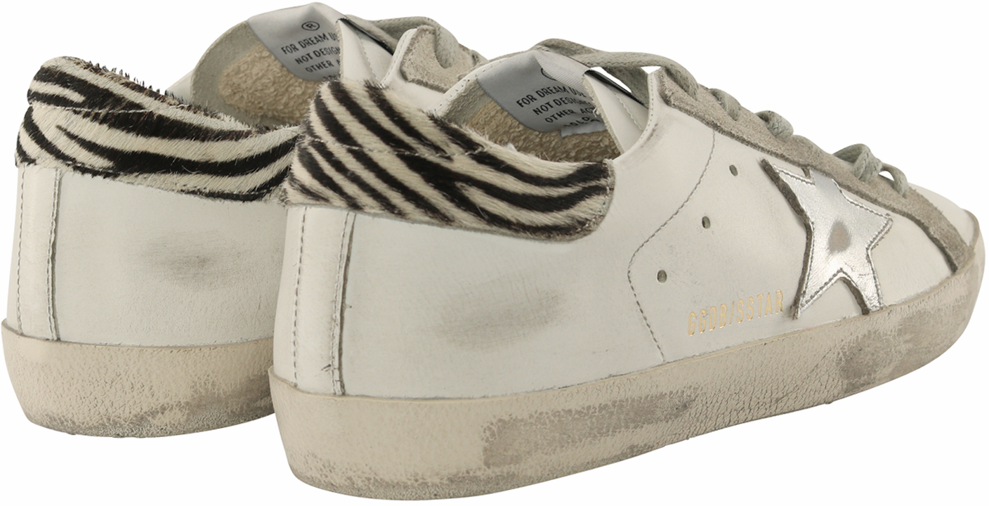 Golden Goose Sneaker Superstar White/Silver/Zebra 37