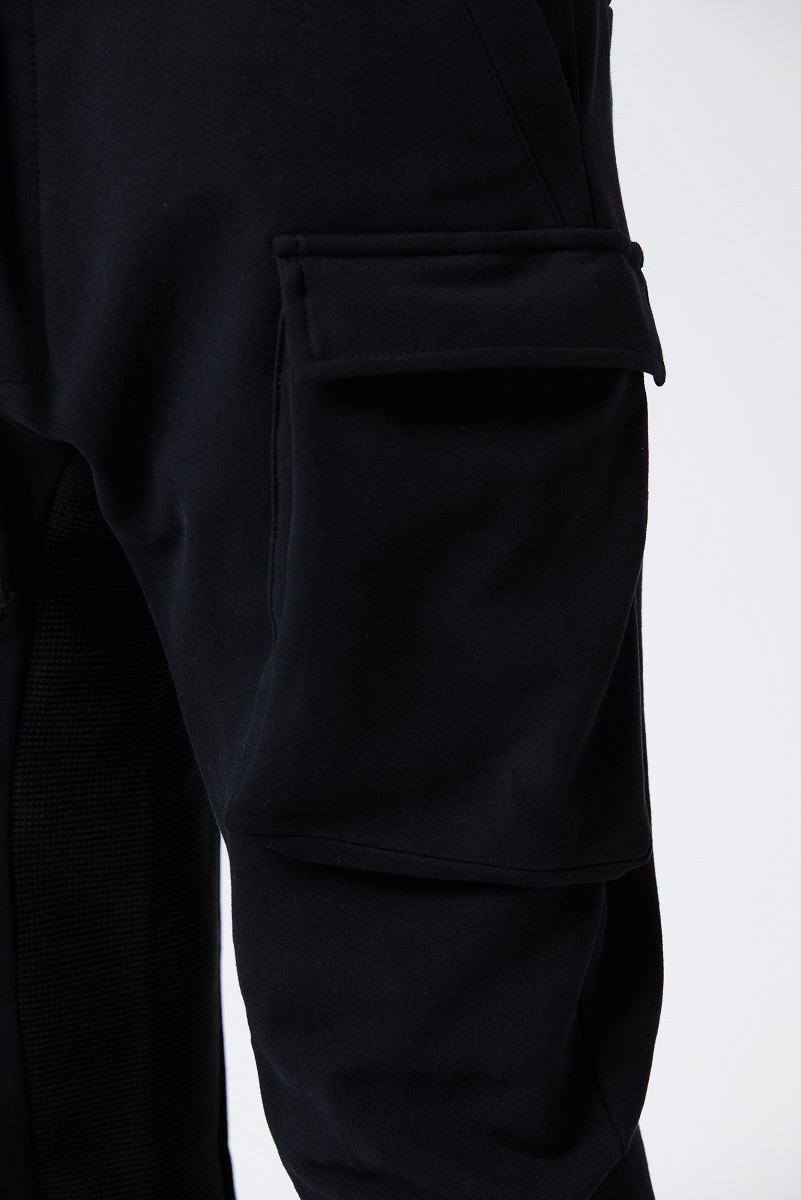 Thom Krom Cargo Sweatpant in Black XL