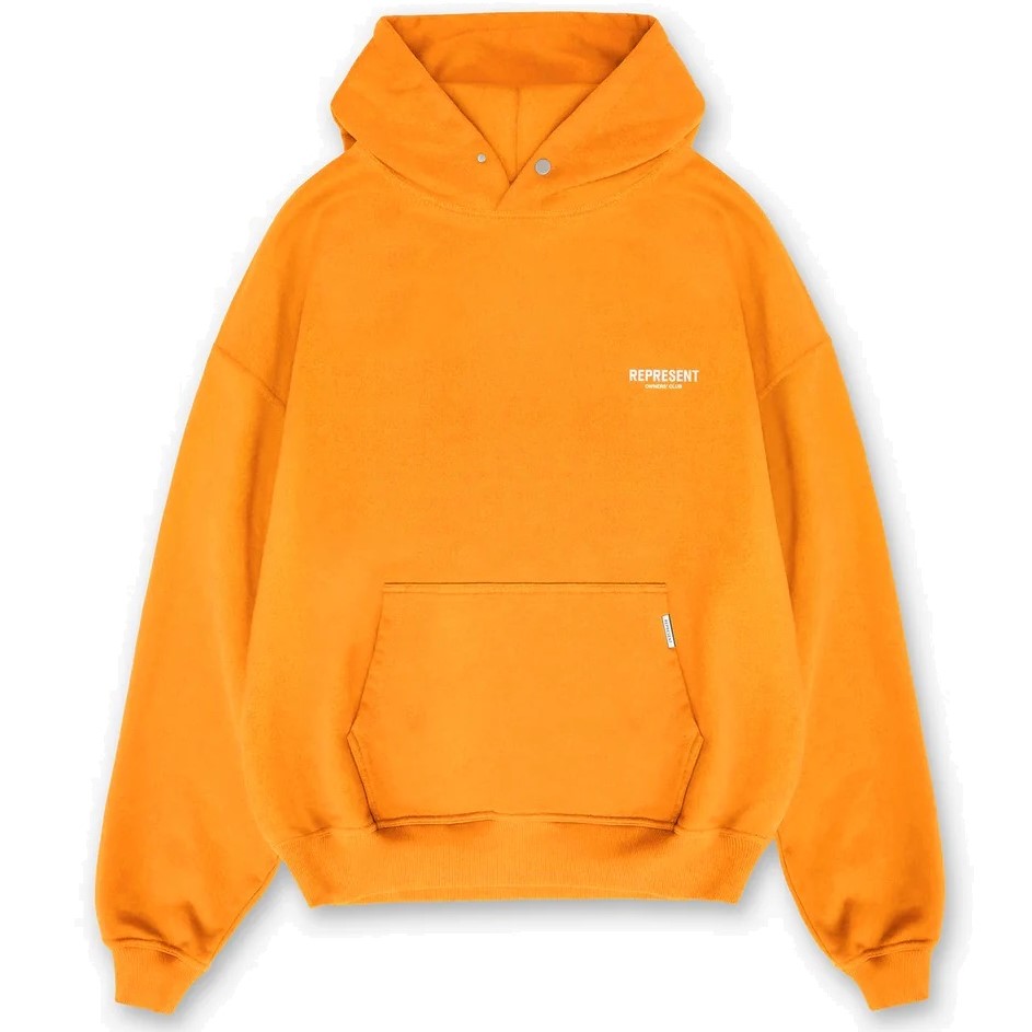 REPRESENT Owners Club Hoodie in Neon Orange