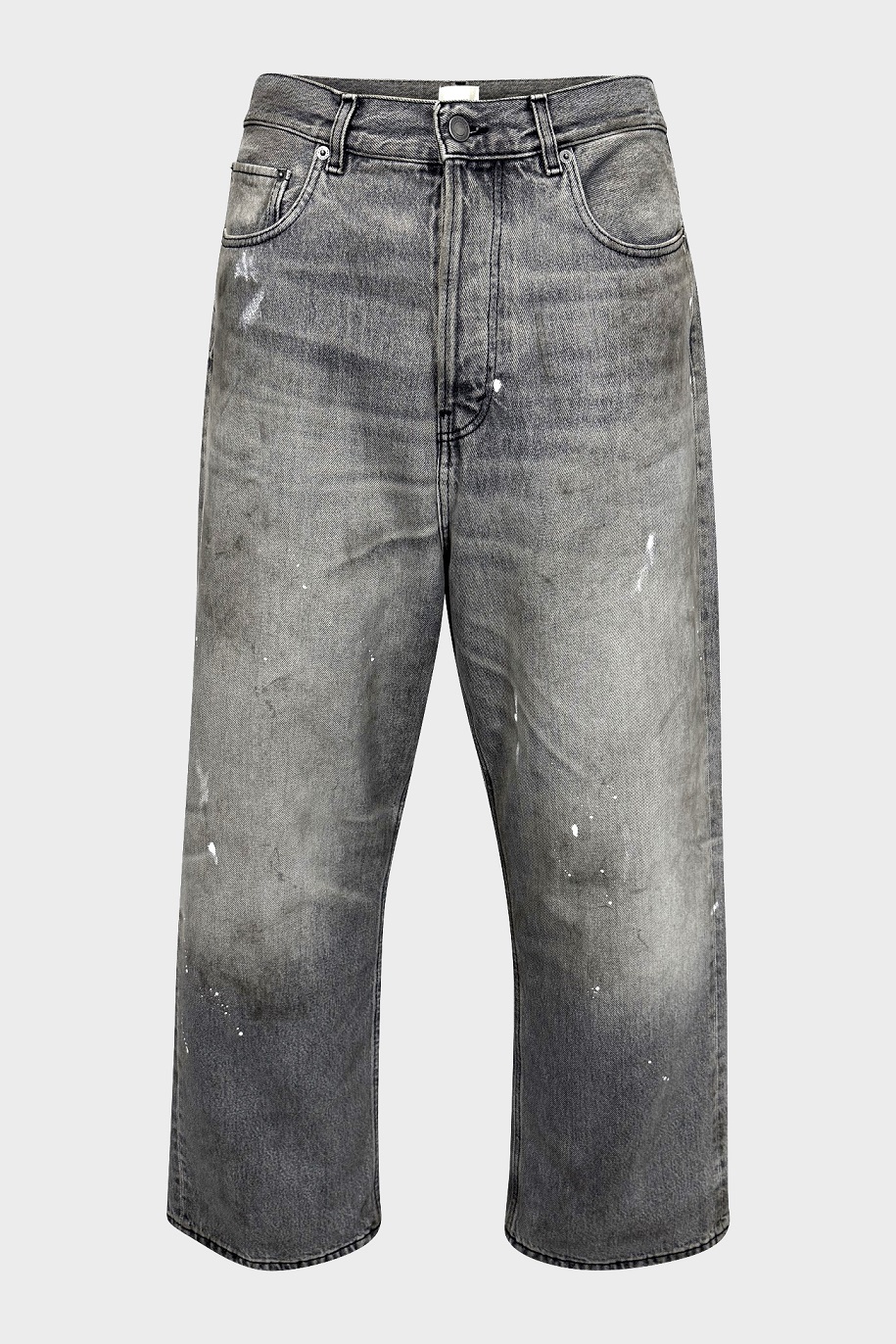HAIKURE Wide Leg Jeans in Used Grey