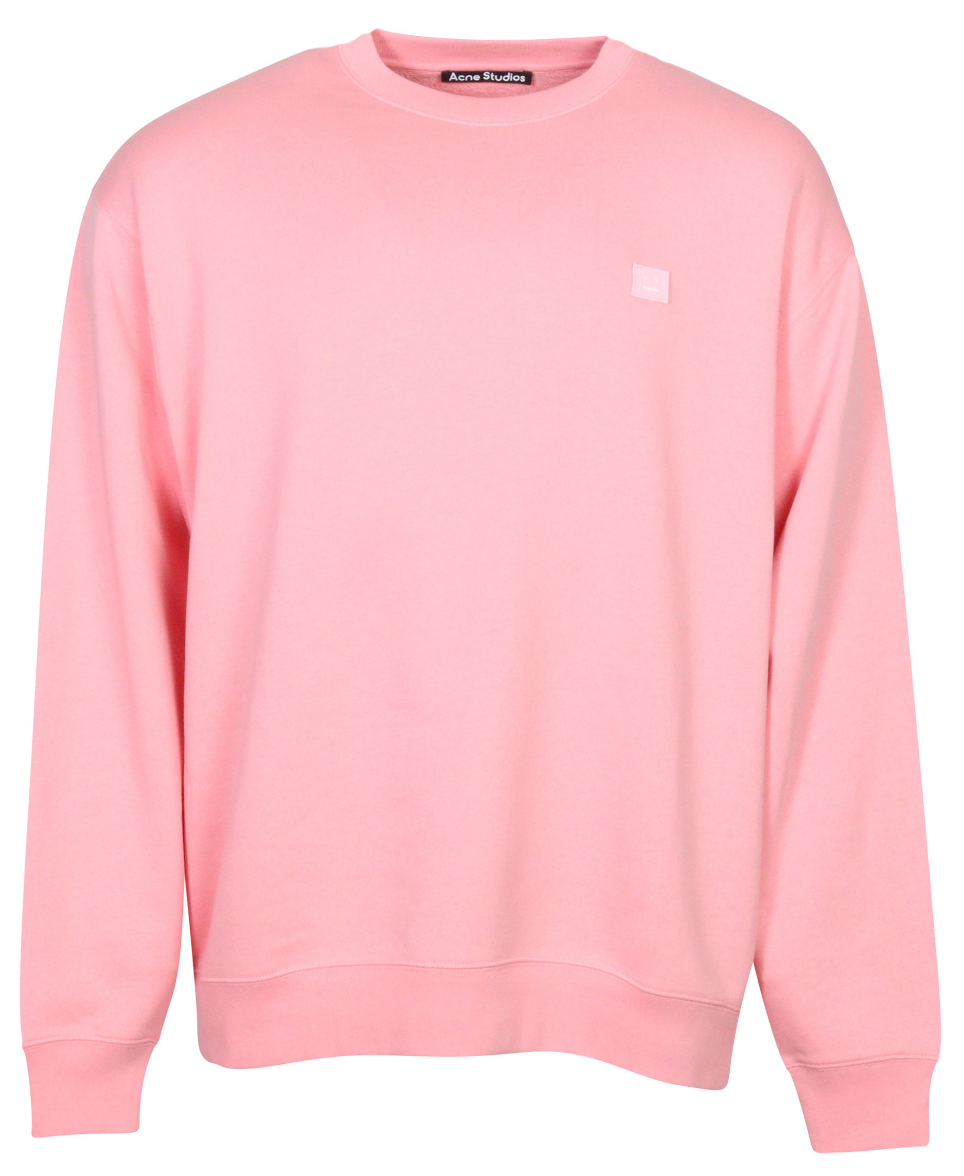 Unisex Acne Studios Sweatshirt Forba Face Blush Pink