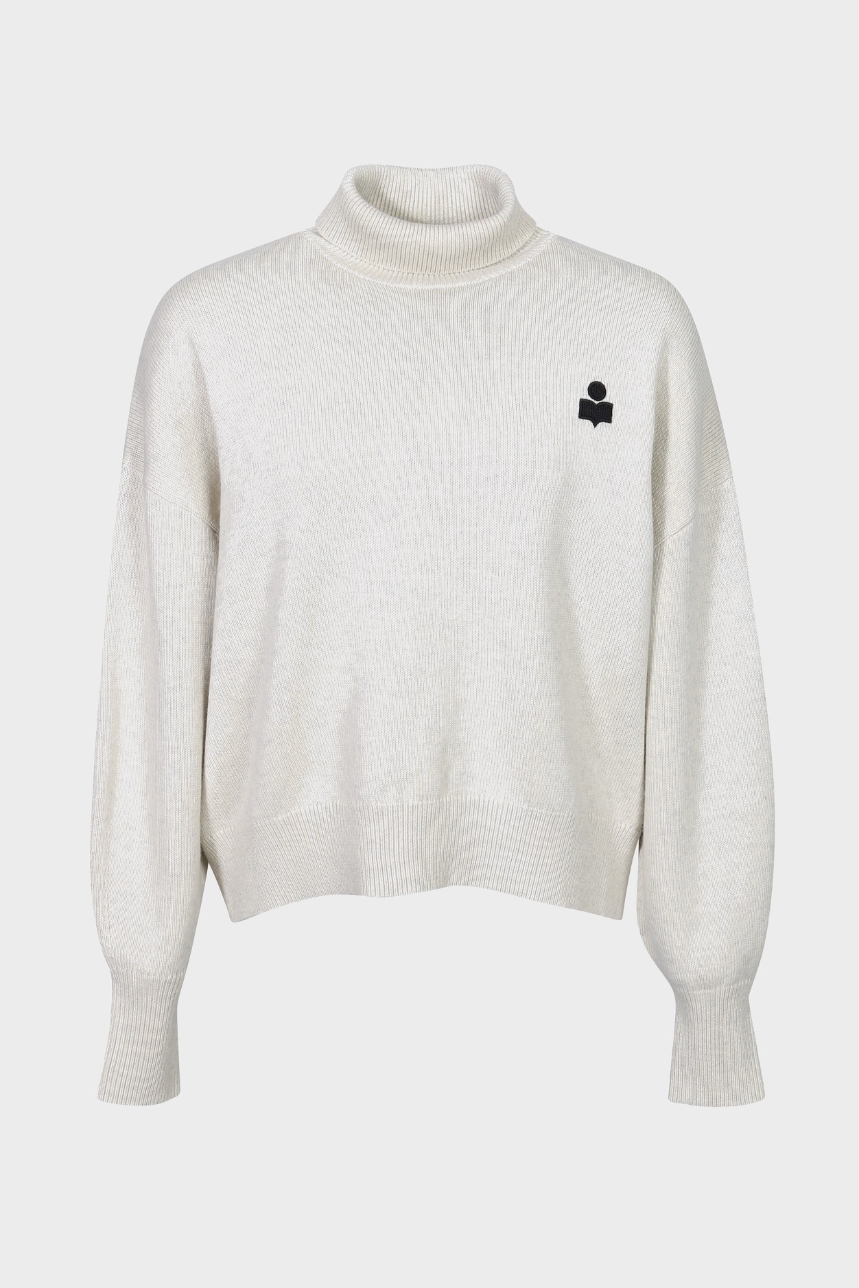 ISABEL MARANT ÉTOILE Nasha Turtleneck Knit Pullover in Light Grey ISABEL MARANT ÉTOILE Nasha Turtleneck Knit Pullover in Light Grey