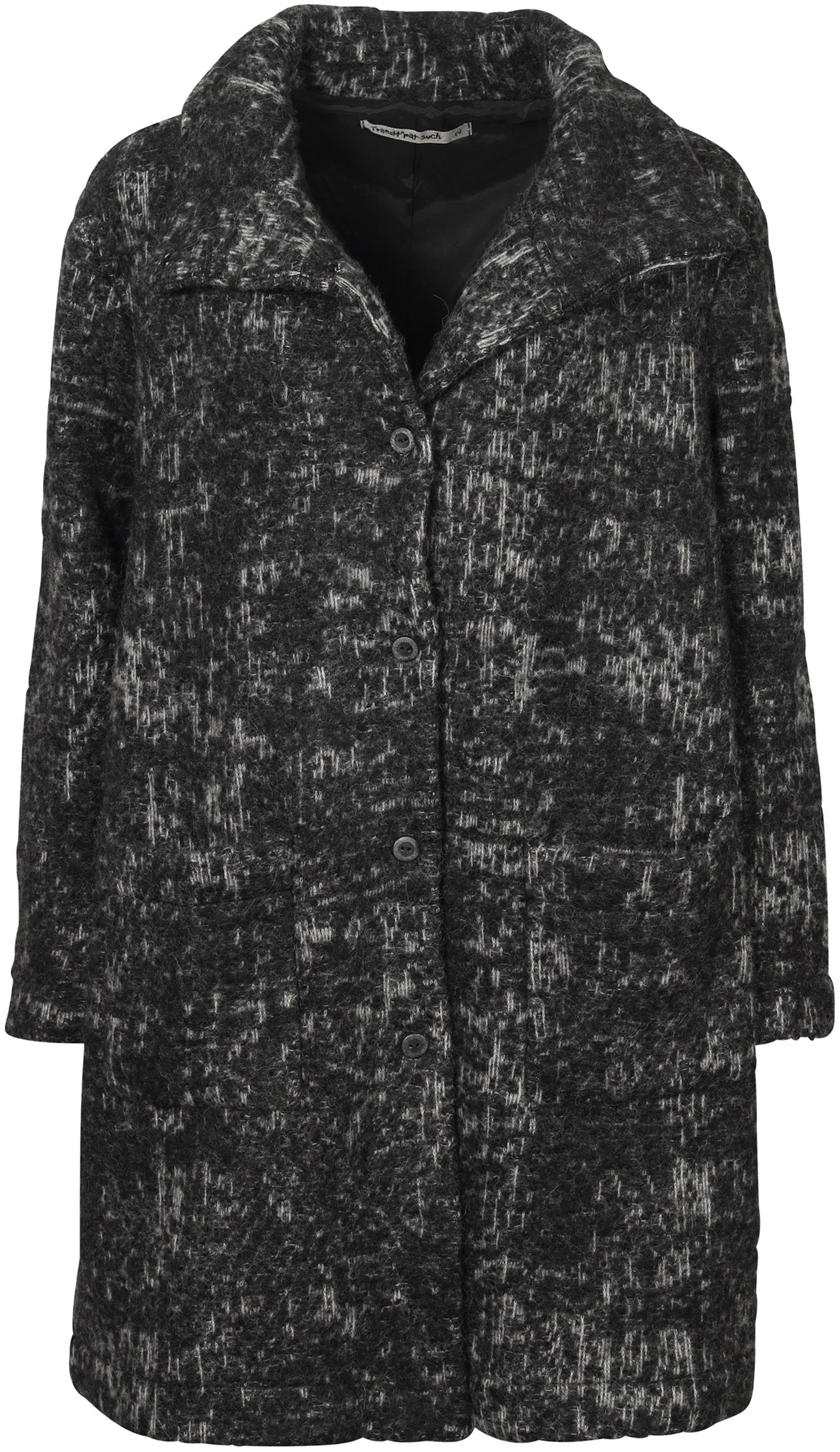 Transit Par Such Knit Coat Black/Grey