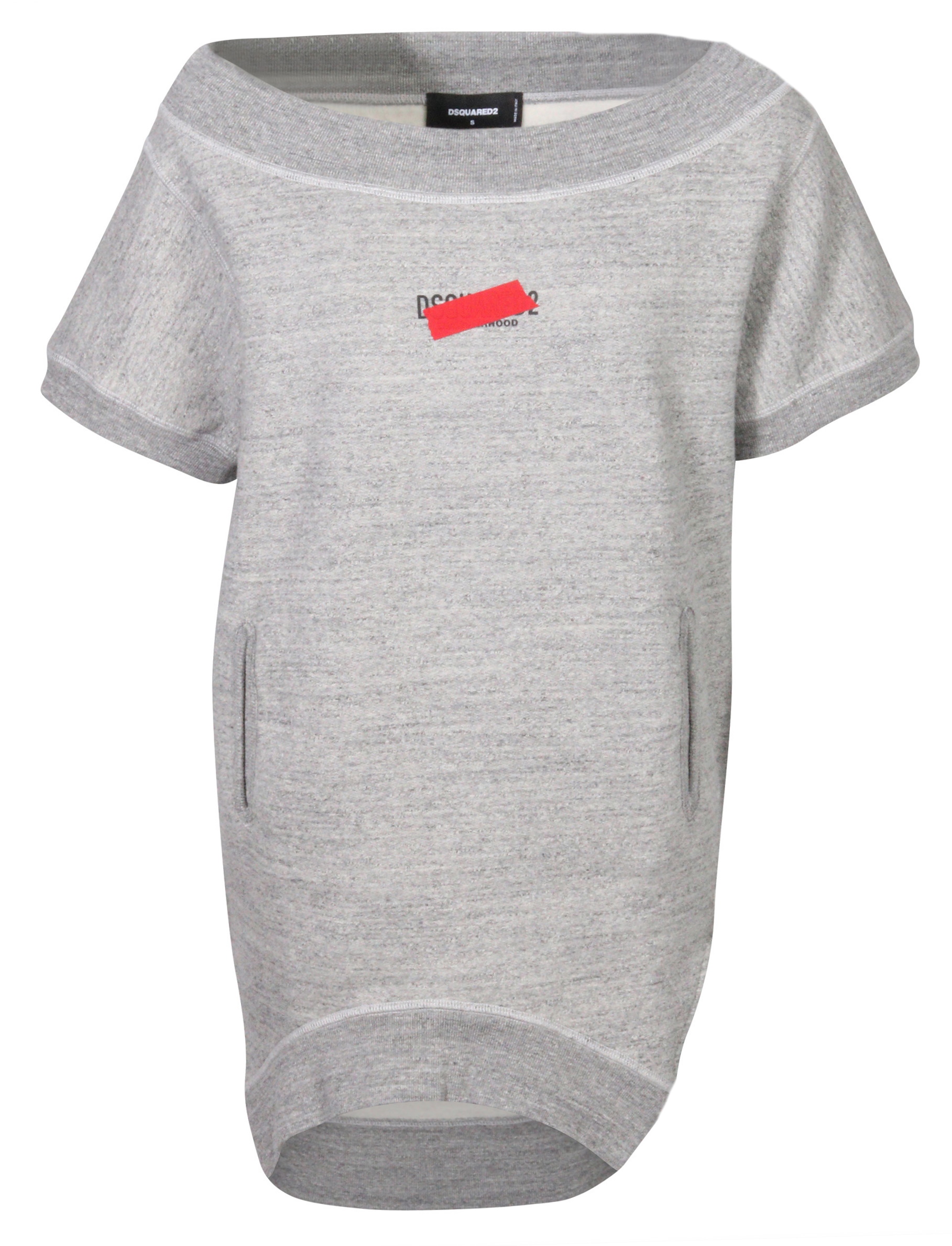 Dsquared Sweat Dress Heathergrey Printed