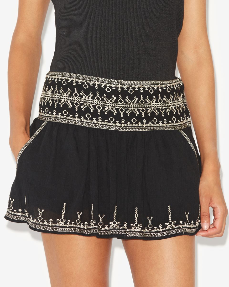 ISABEL MARANT ÉTOILE Picadilia Skirt in Black FR40 / DE38