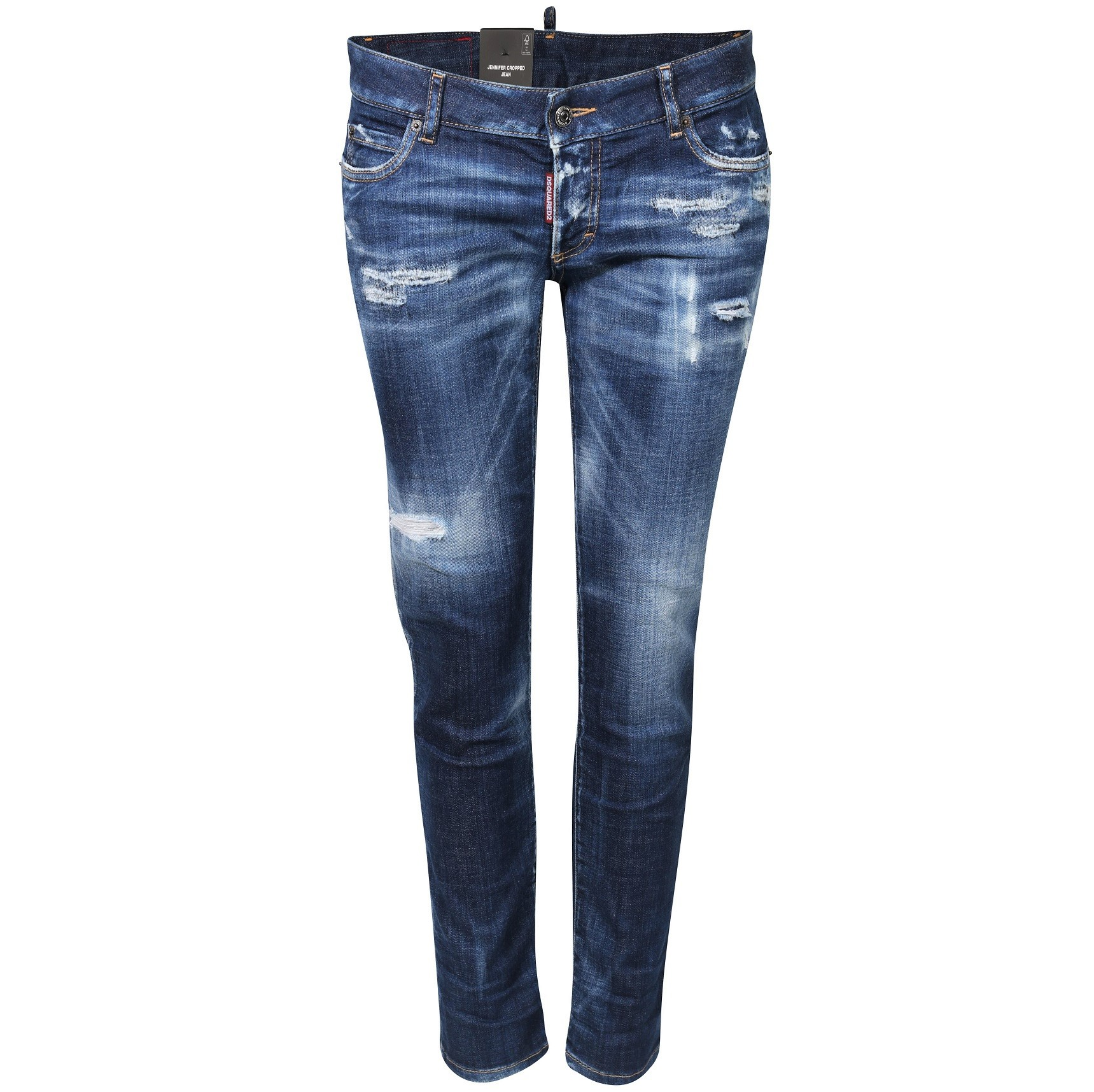 DSQUARED2 Jennifer Cropped Blue Washed